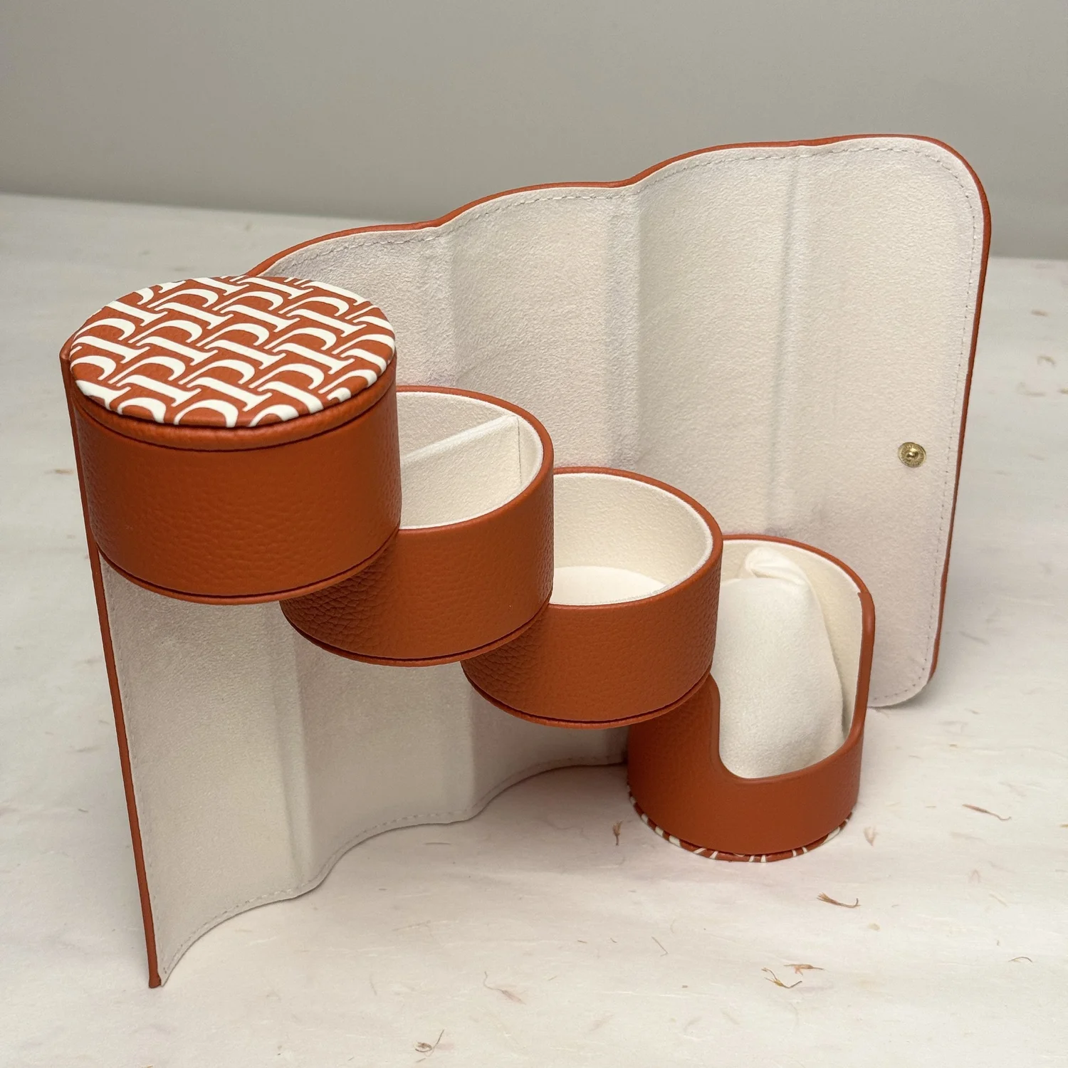 Piaget 150th Anniversary Watch Travel Case – Orange Monogram