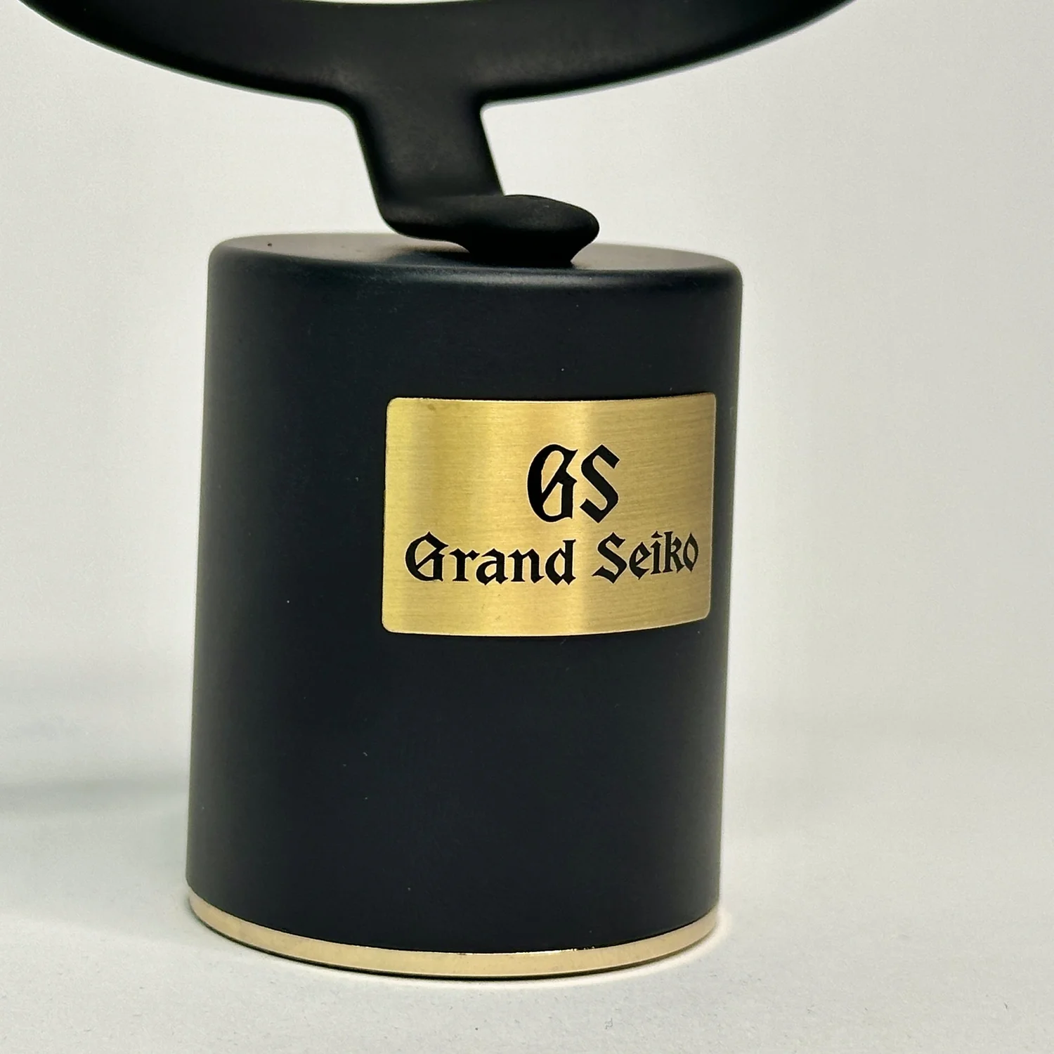 Grand Seiko Matte Black & Brass Watch Display Stand – GS Luxury Holder