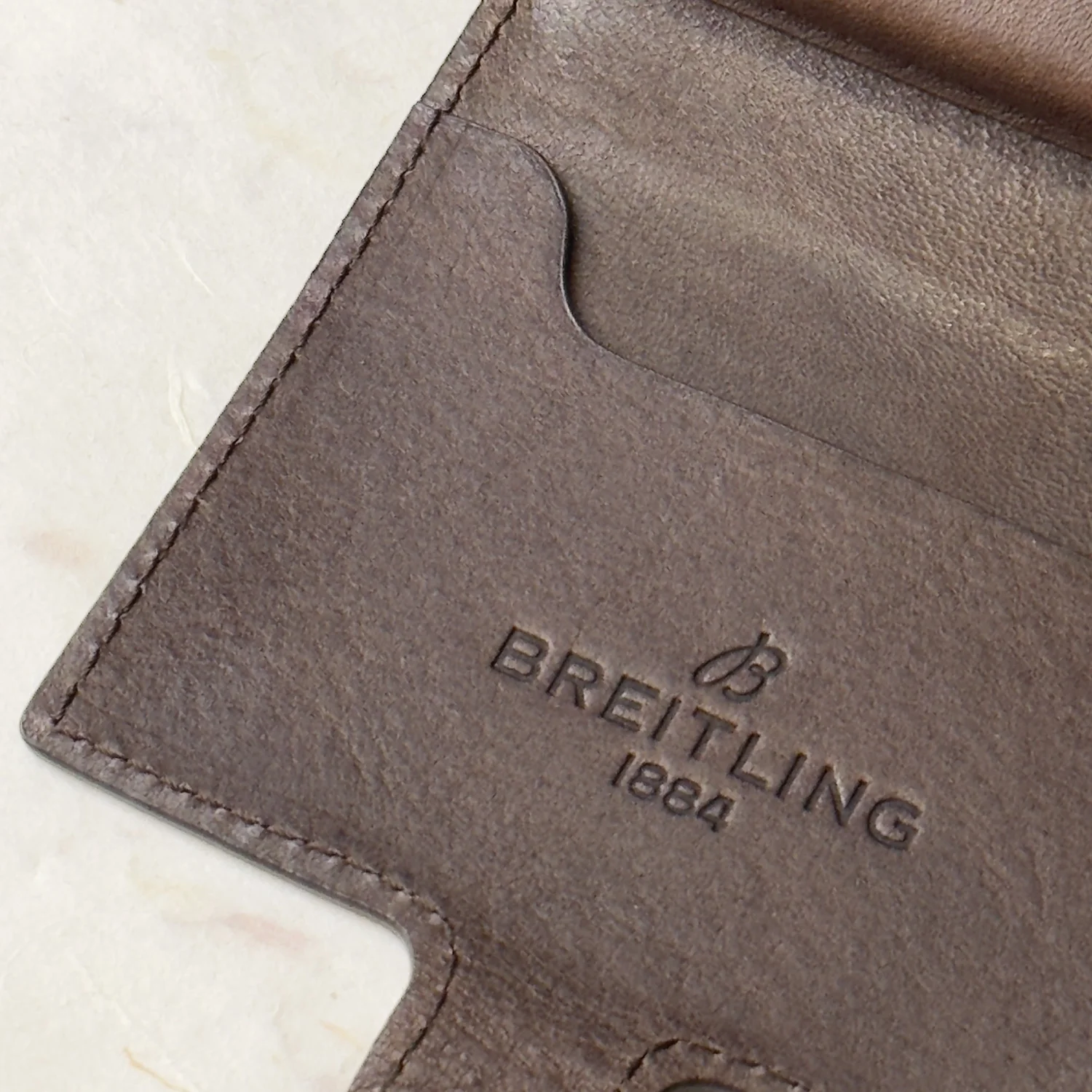 Breitling Heritage Brown Leather Card Holder
