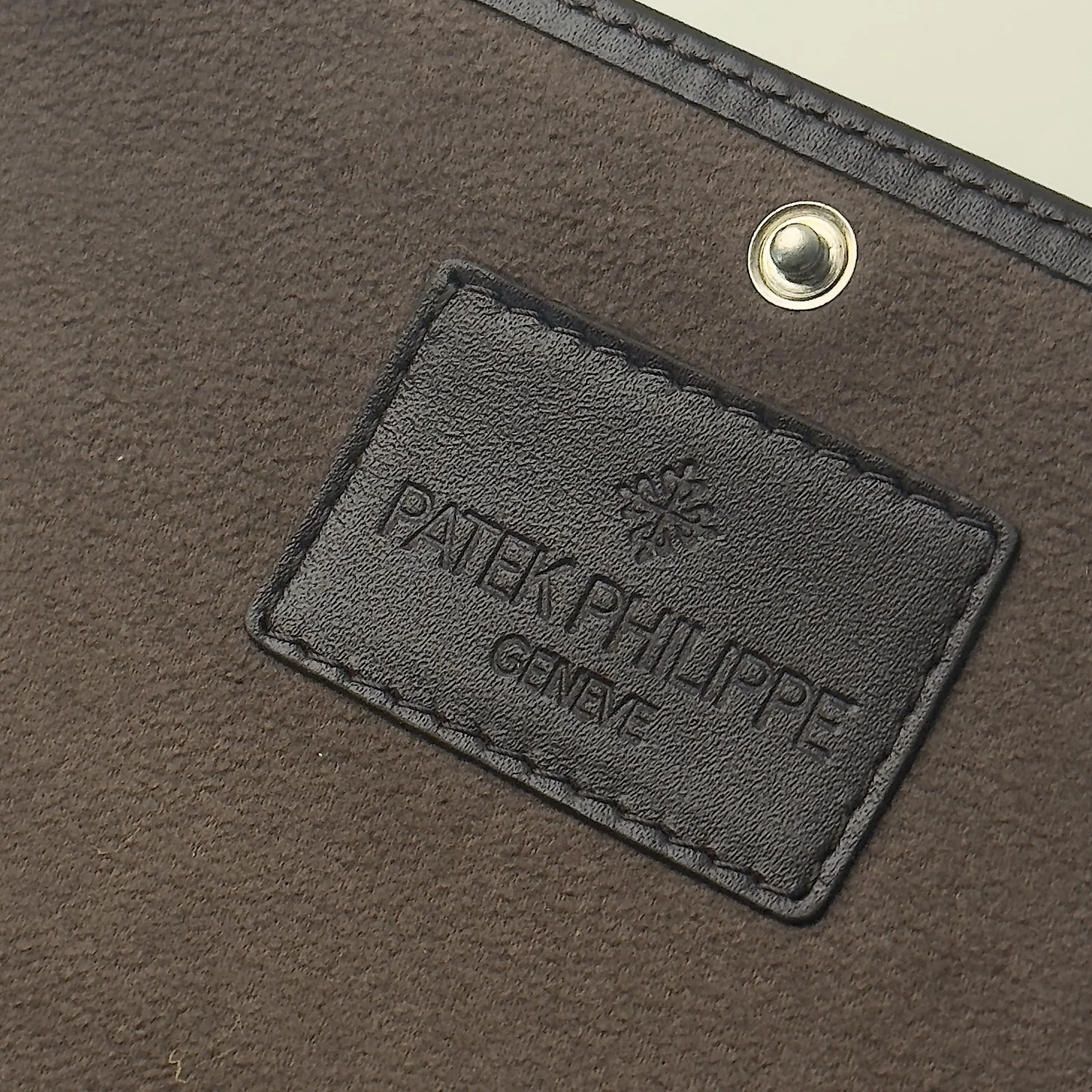 Patek Philippe Leather Dual Watch Travel Case – Dark Brown 