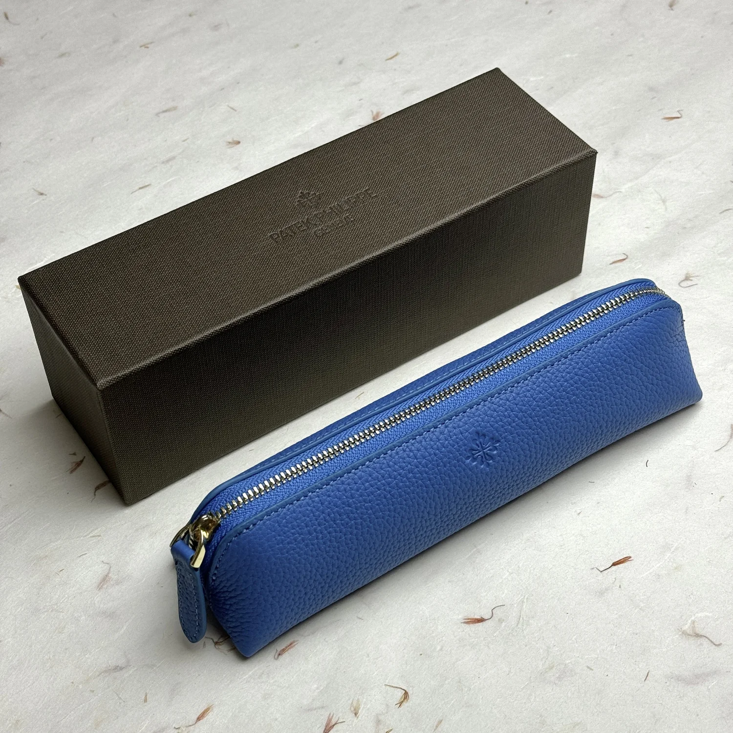 Patek Philippe Racing Blue Leather Pencil Case | Luxury VIP Gift  