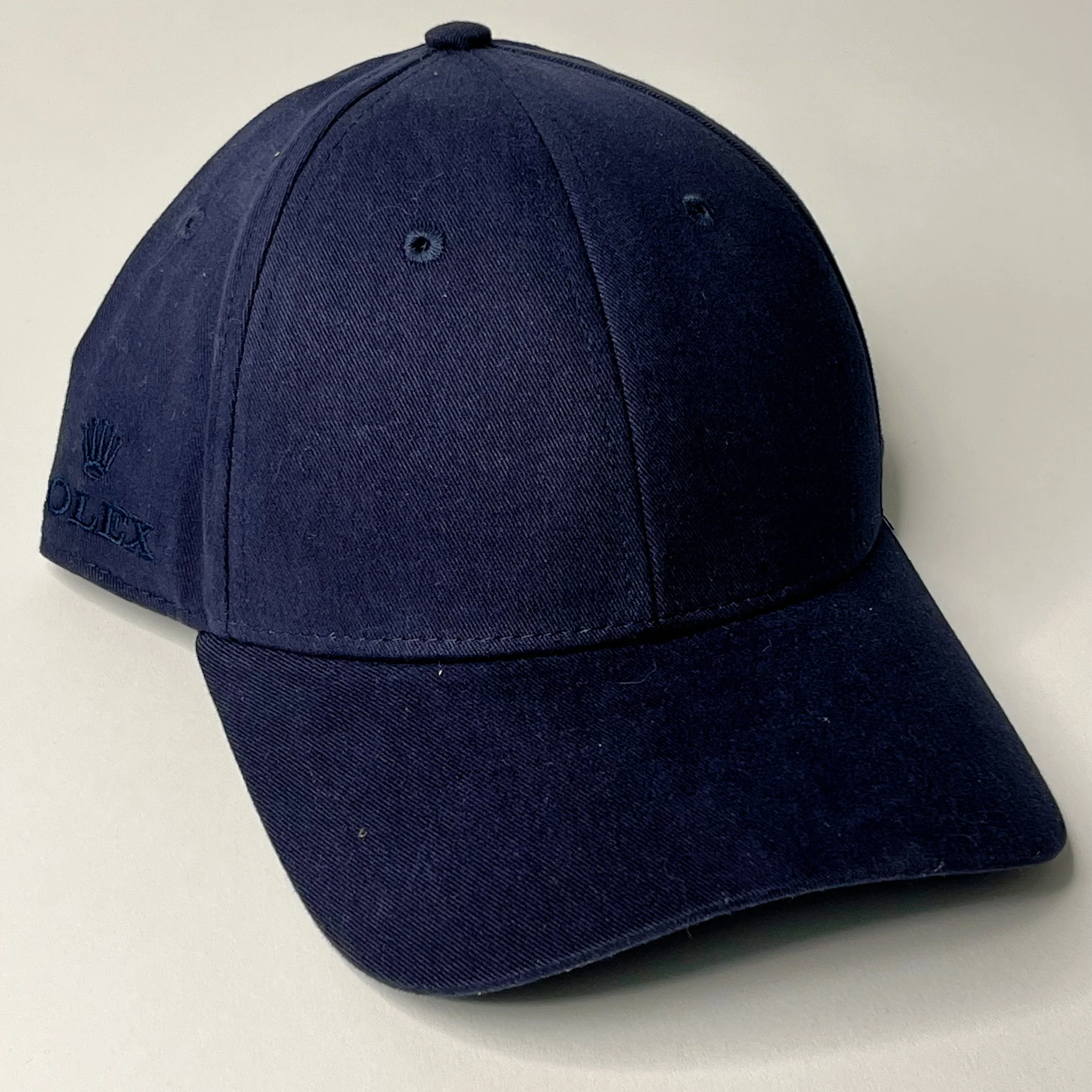 Rolex Crown Navy Blue Cotton Twill Baseball Cap