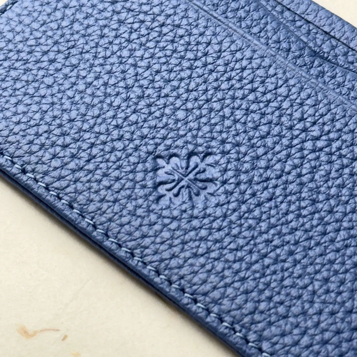 Patek Philippe Aqua Blue Leather Card Holder