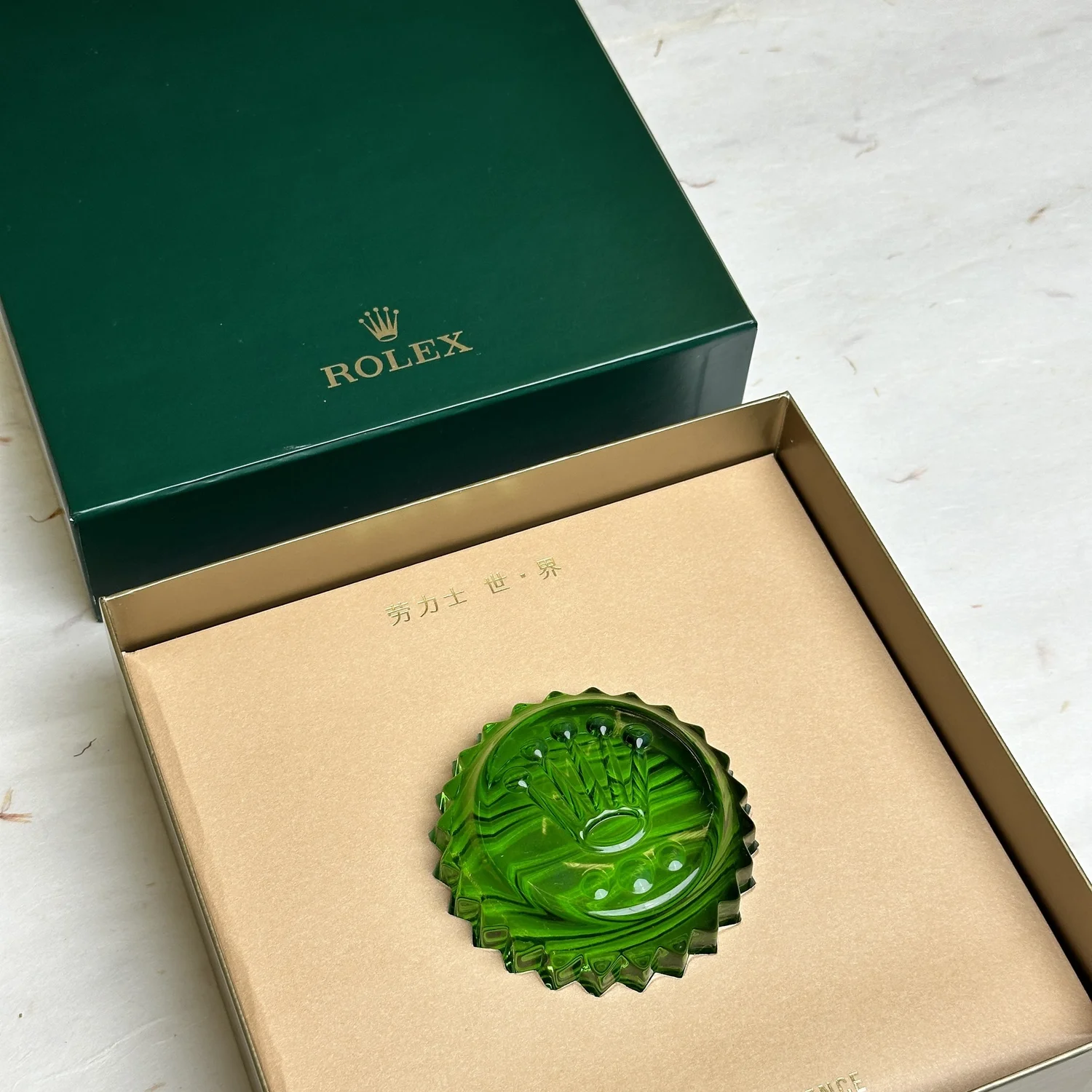 Rare Rolex Green Triplock Submariner Crown Crystal  display picture 3