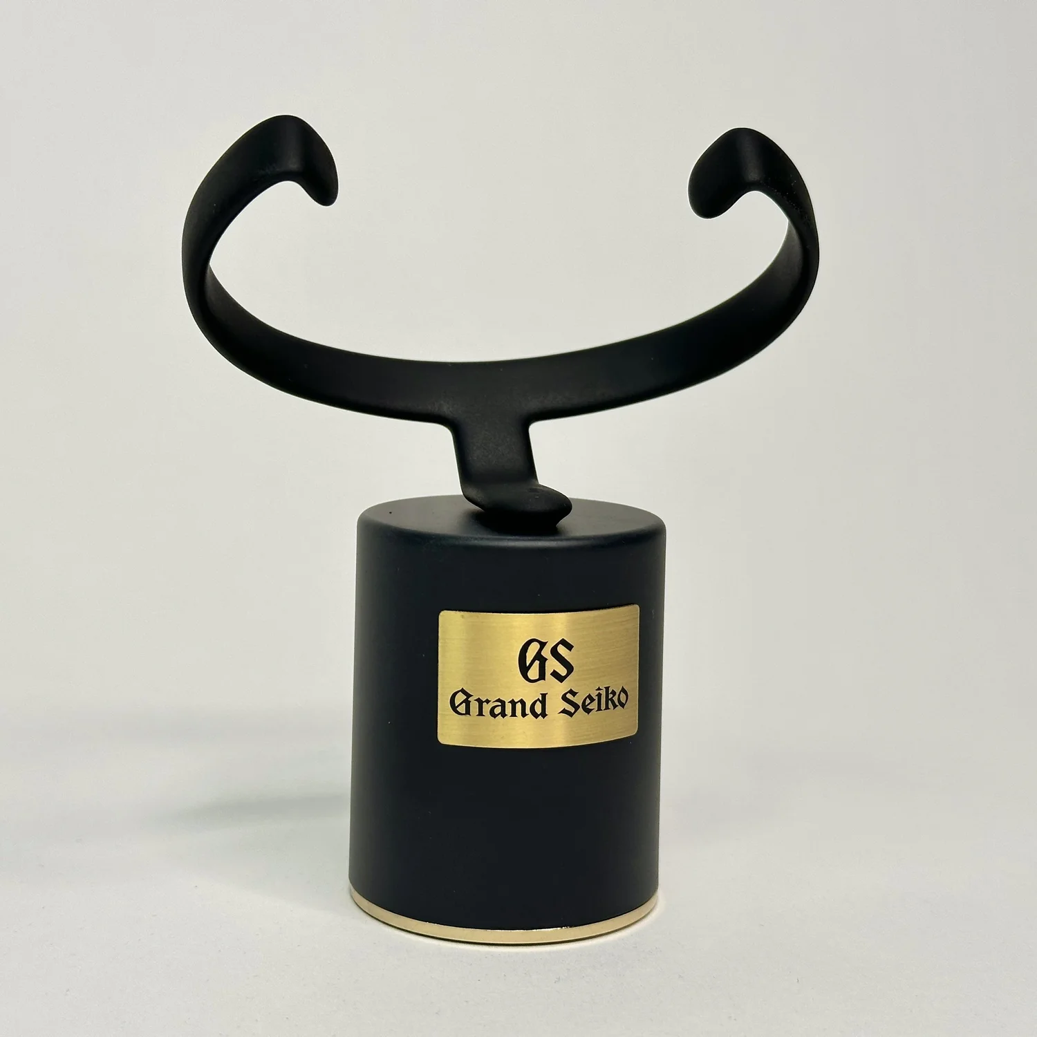 Grand Seiko Matte Black & Brass Watch Display Stand – GS Luxury Holder