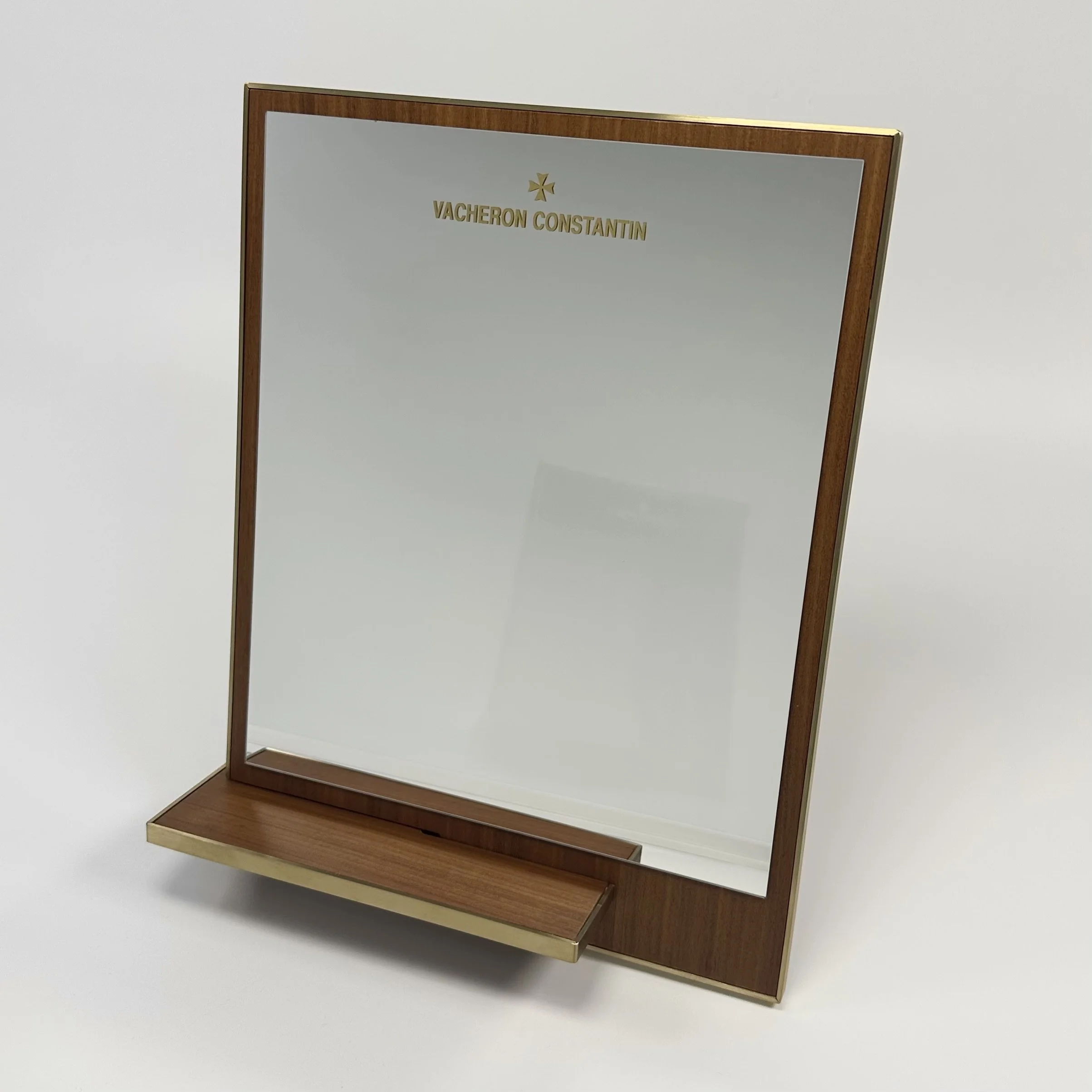Vacheron Constantin Maltese Cross Wooden Tabletop Mirror