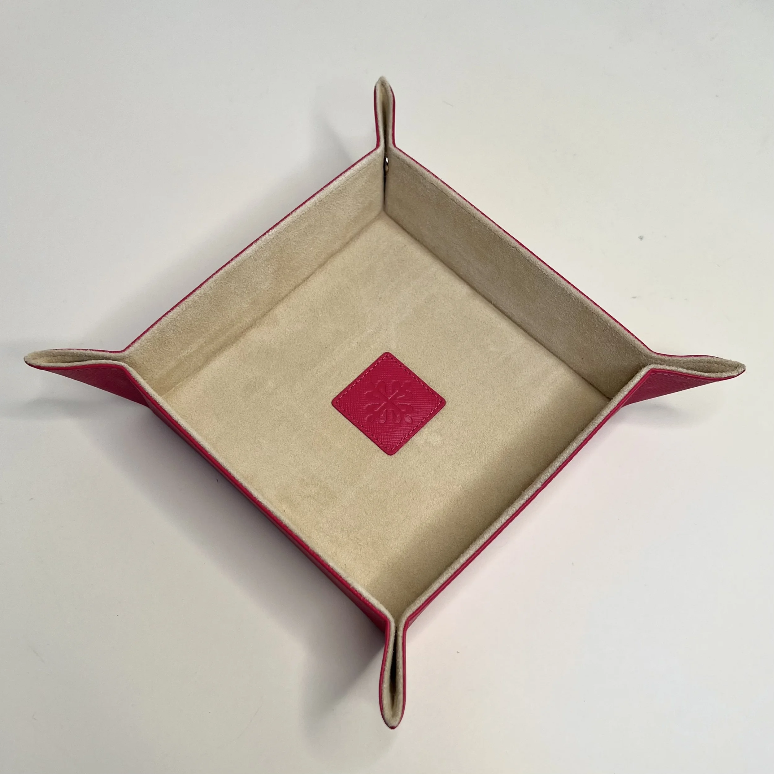 Patek Philippe Genève Red Textured Leather Valet Tray