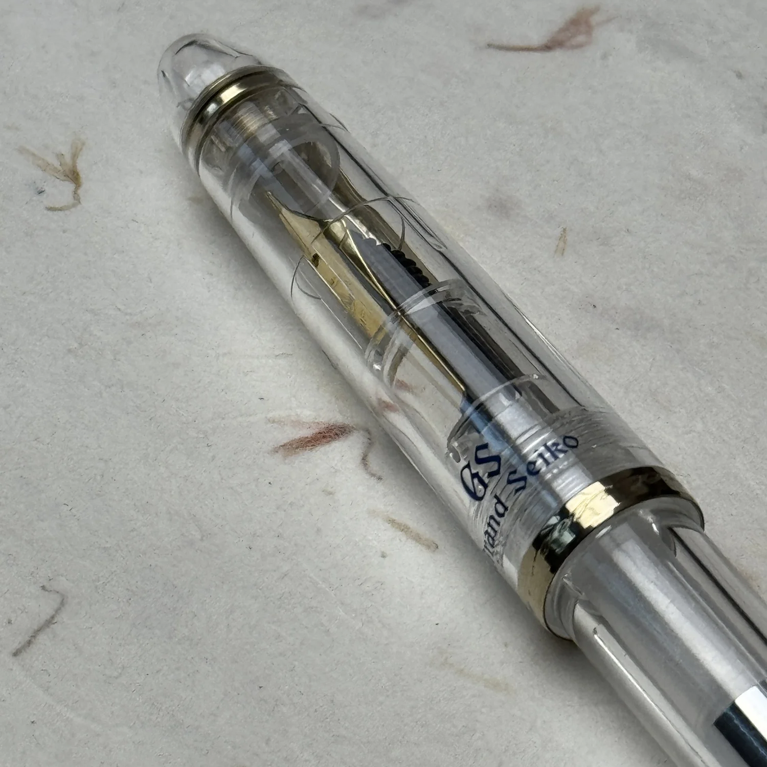 Grand Seiko　グランドセイコー　万年筆 Rare Grand Seiko Sailor Fountain Pen Set – Transparent Gold with