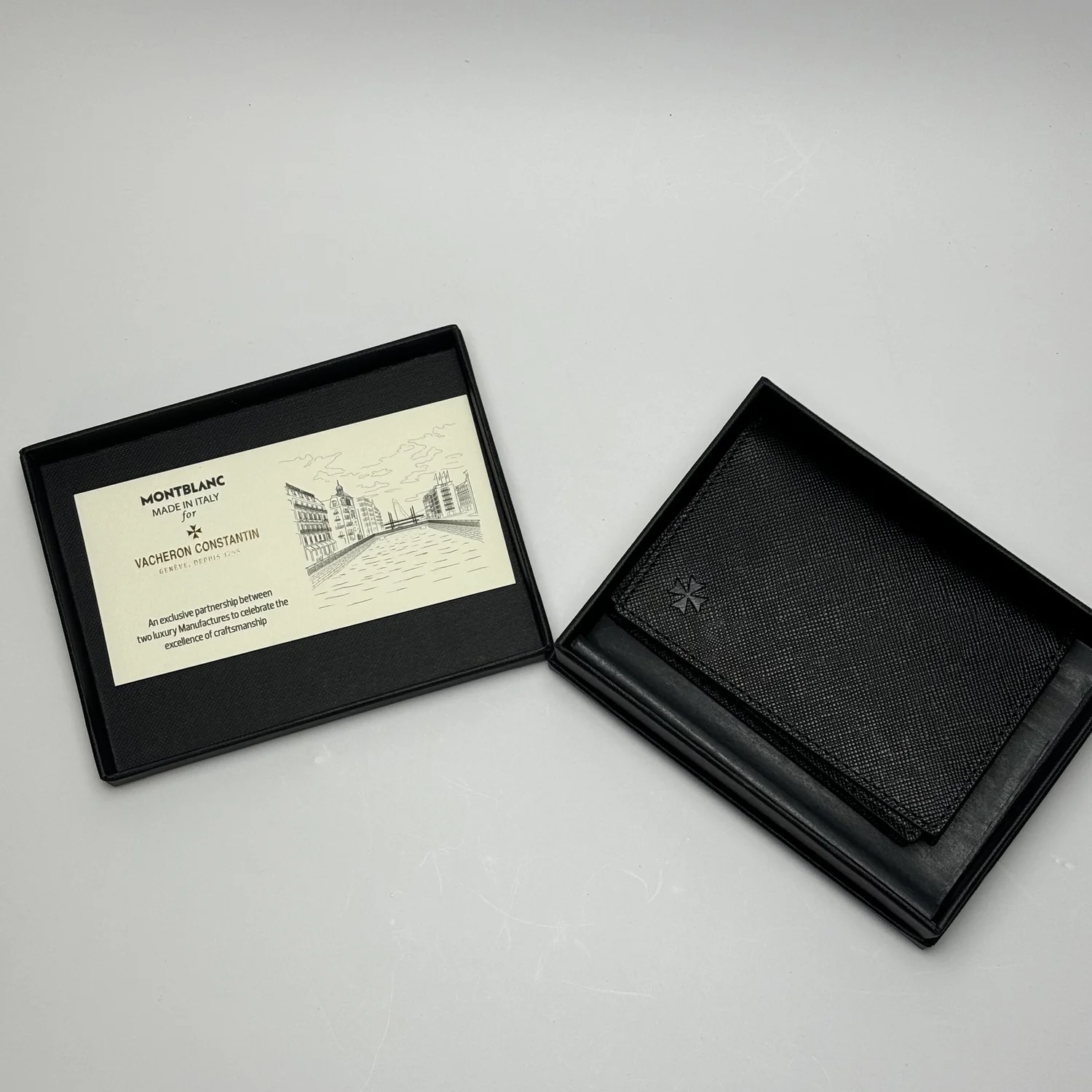 Montblanc x Vacheron Constantin Black Leather Cardholder – VIP Gift
