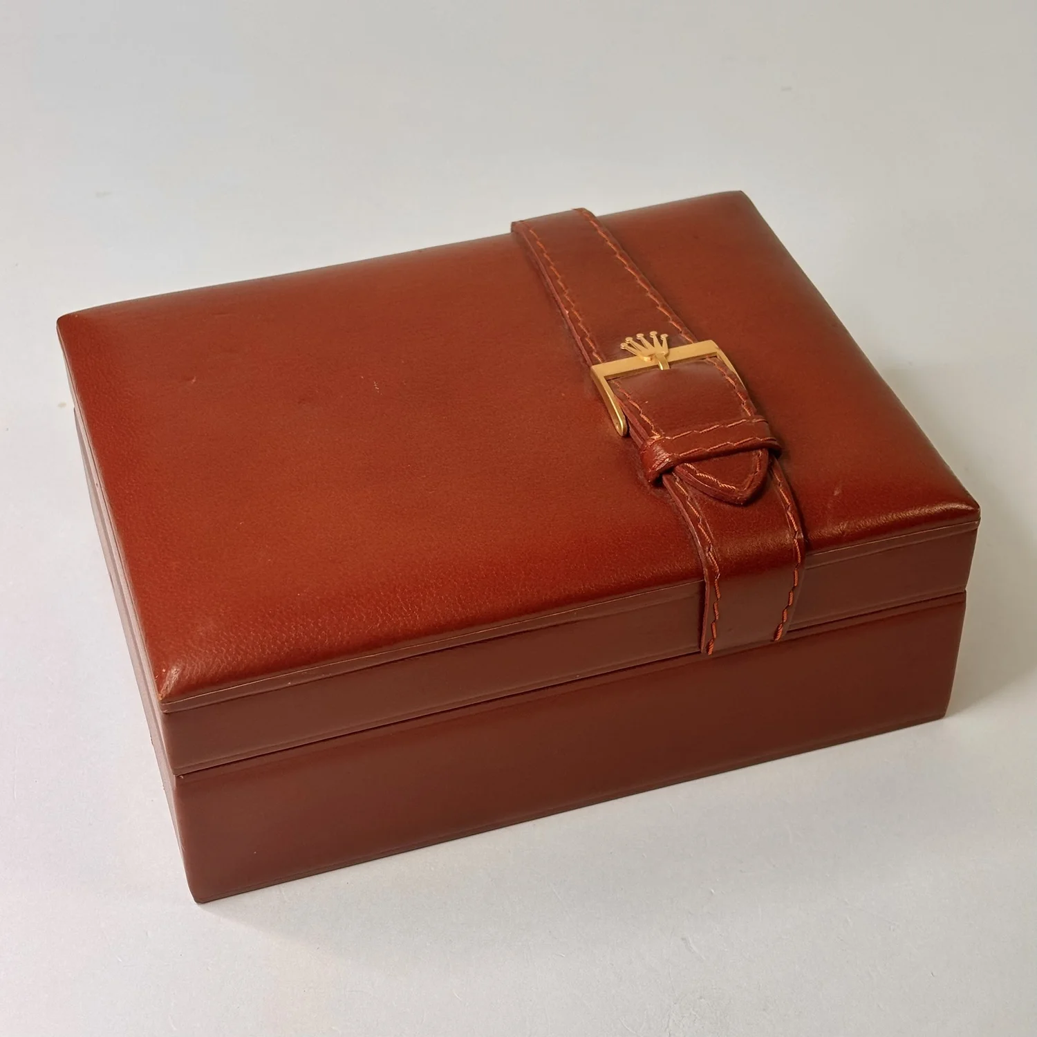 1960s–1970s Rolex President Watch Box – Vintage Leather Case with 