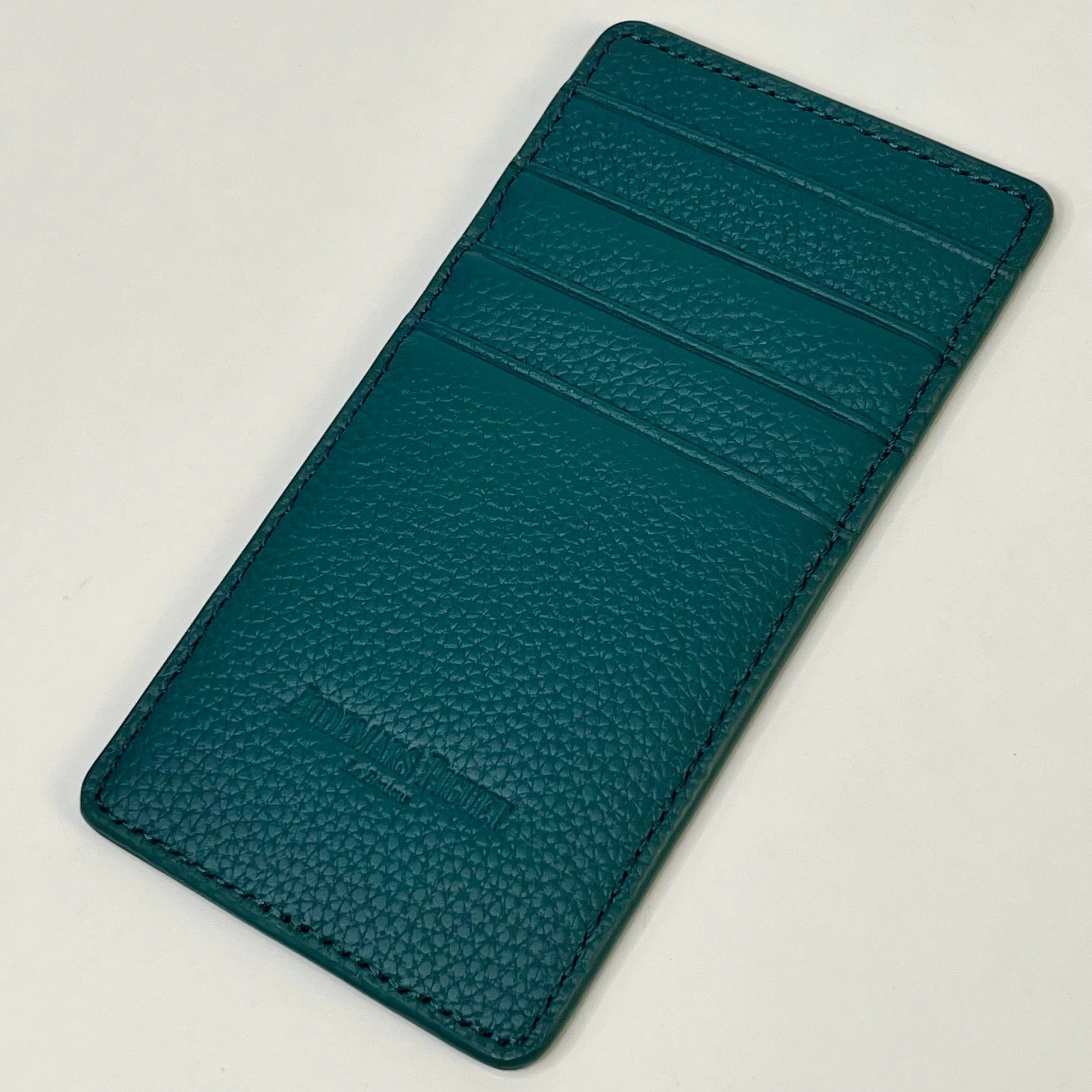Audemars Piguet Teal Pebbled Leather Card Holder