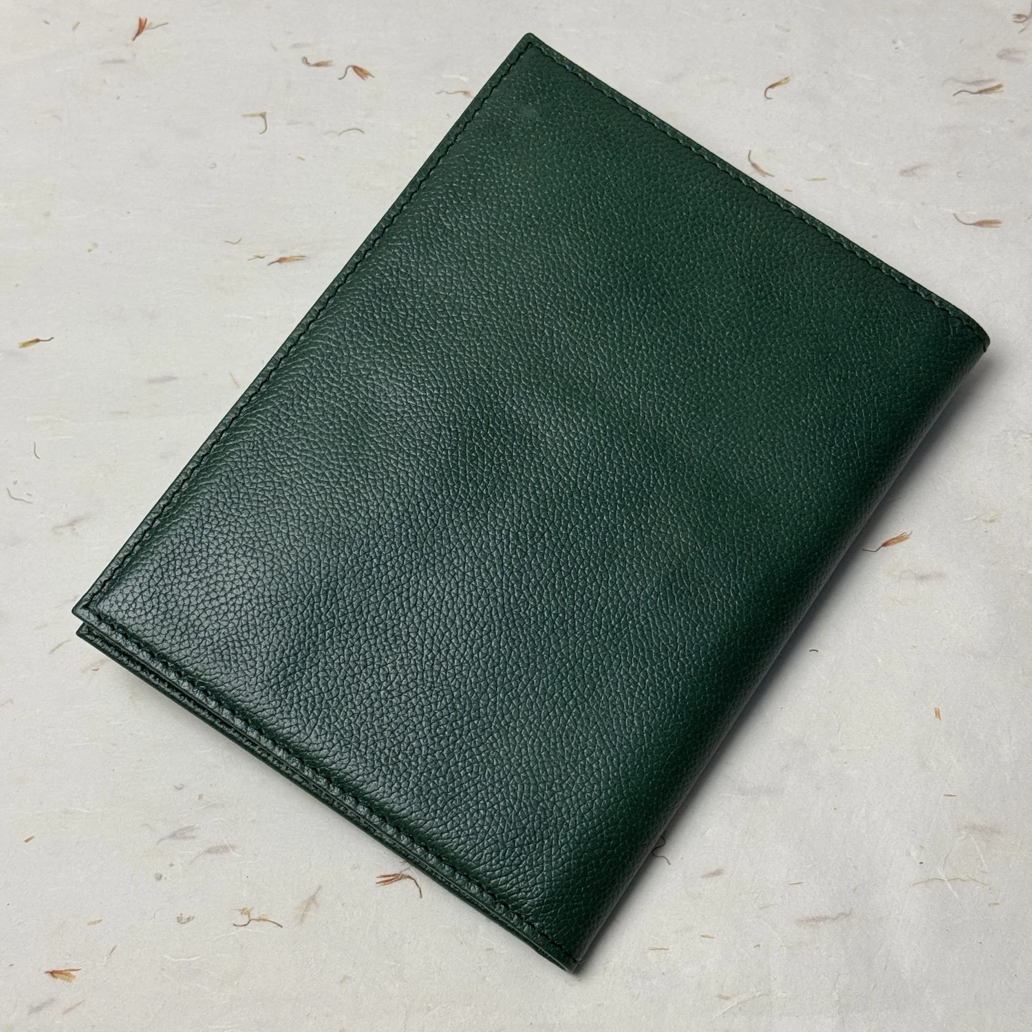 Rolex Green Leather Notepad – Luxury Pebble Leather Notepad for
