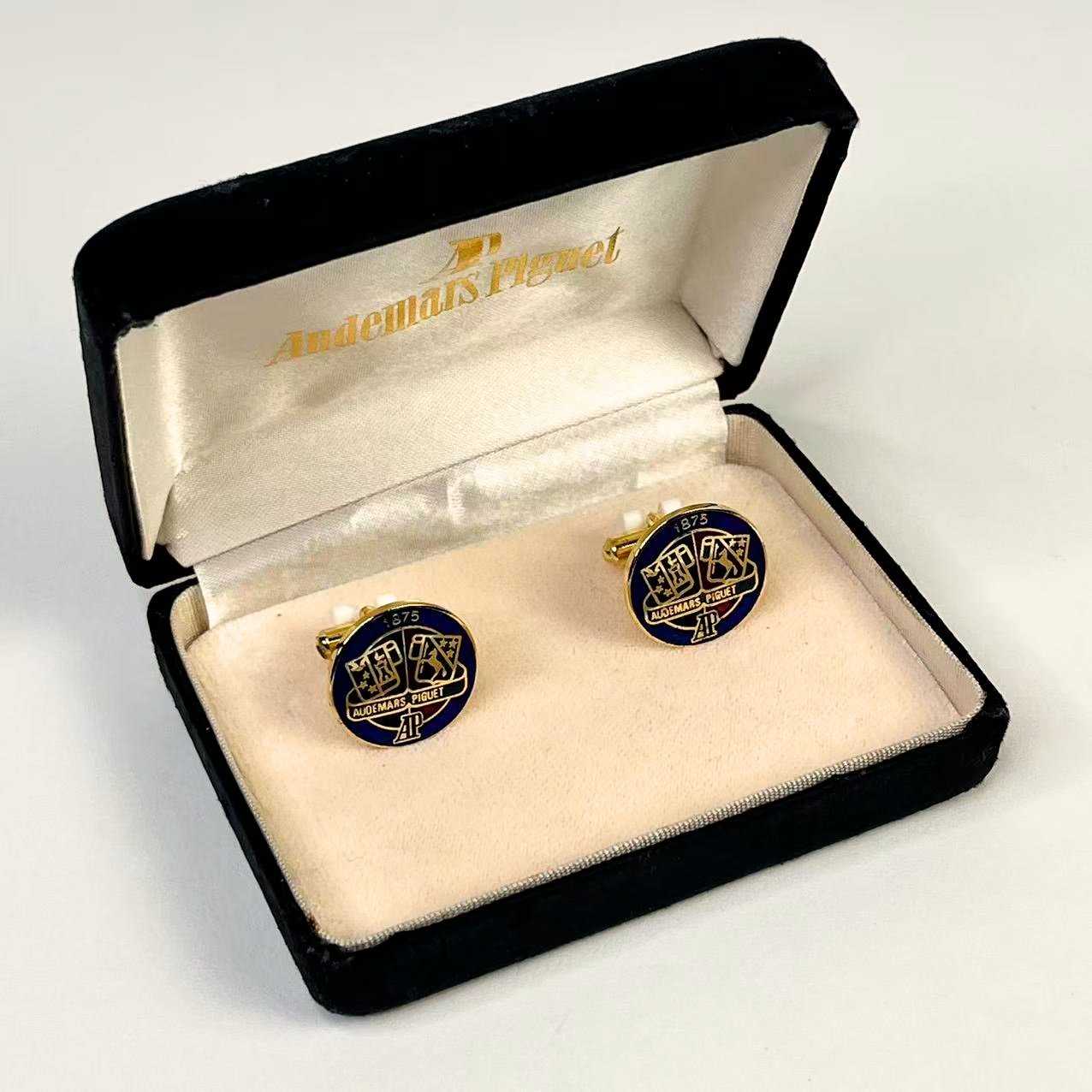 Audemars Piguet 1875 Enamel Heritage Crest Cufflinks