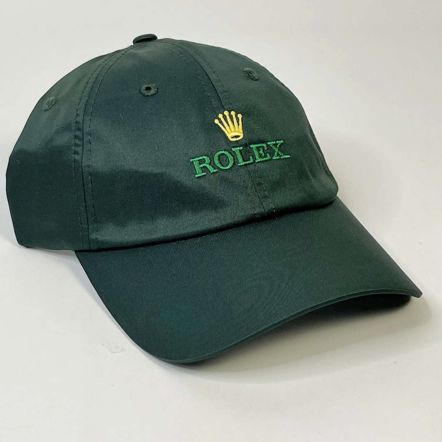 Rolex Crown Embroidered Hat - Green 5-Panel Snapback - USA Made - NEW Streetwear Rolex Green Cotton Twill Logo Cap – Embroidered Adjustable  main image 4