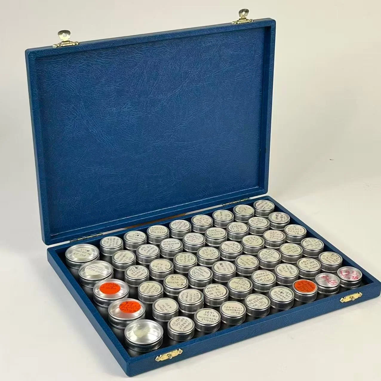 Patek Philippe Geneva Watchmaker Parts Storage Case with Component Tins 1970s