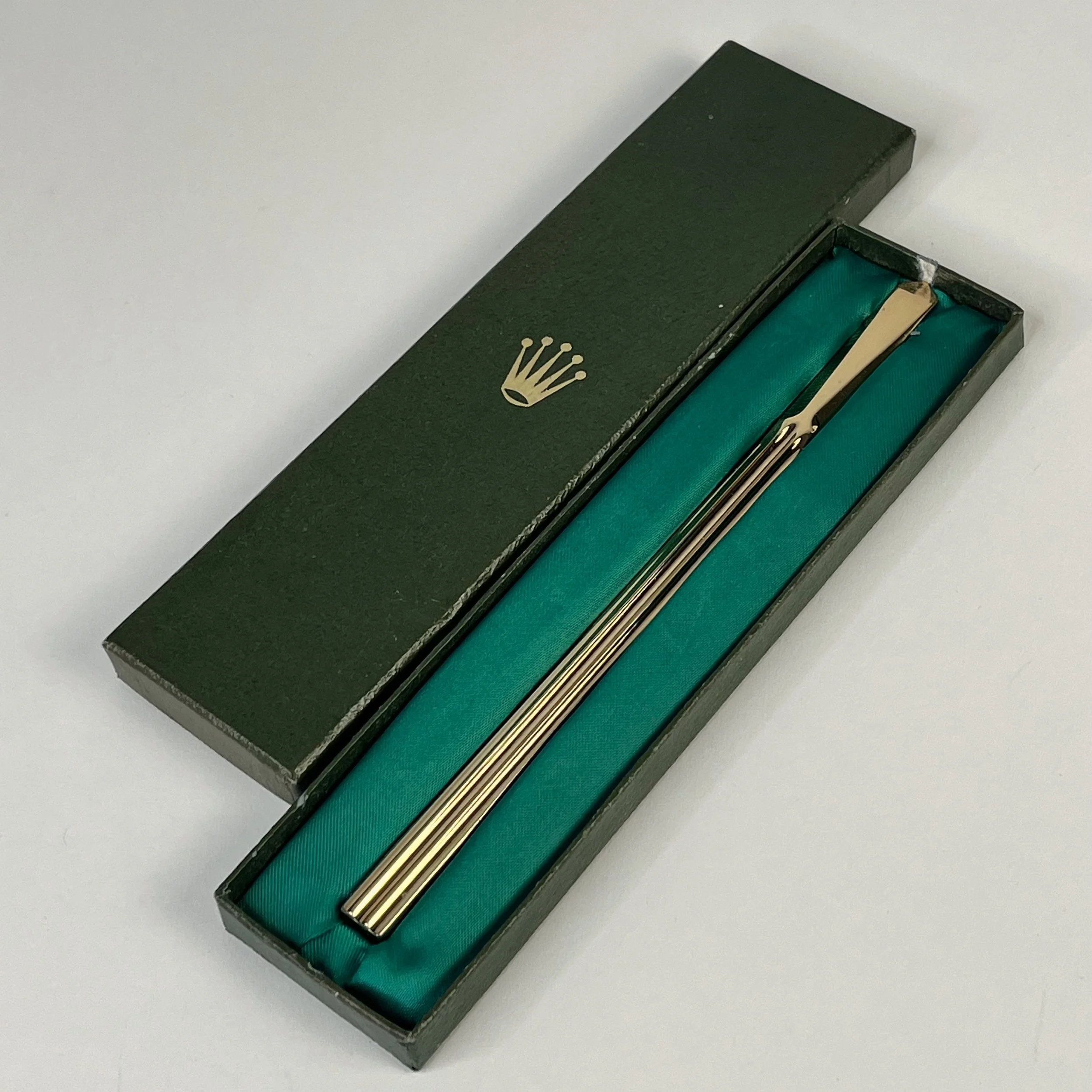 Rolex Vintage Gold Ribbed Handle Letter Opener 1950s