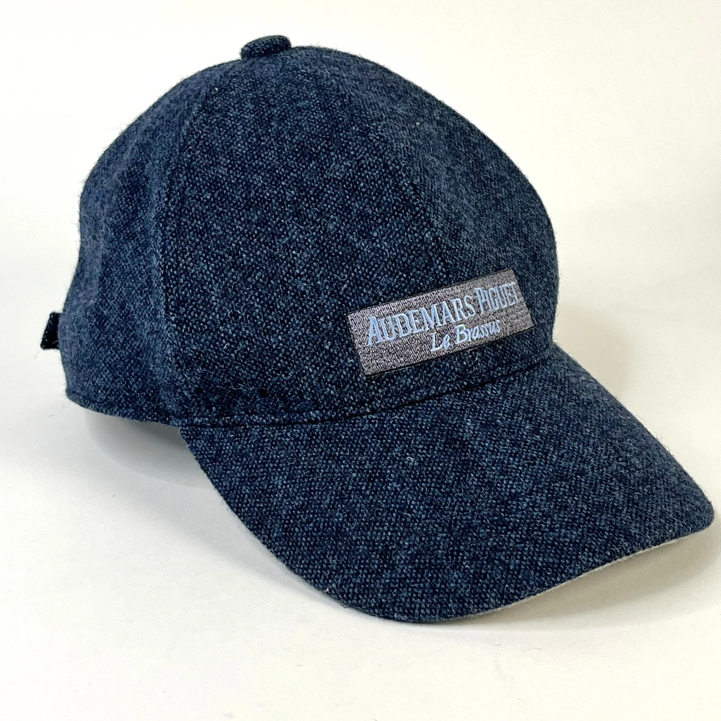 Audemars Piguet Le Brassus Navy Blue Textured Wool-Blend Baseball Cap