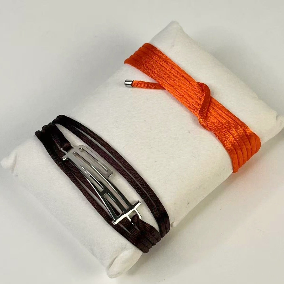 Audemars Piguet 925 Silver Royal Oak Dual Cord Bracelet Set