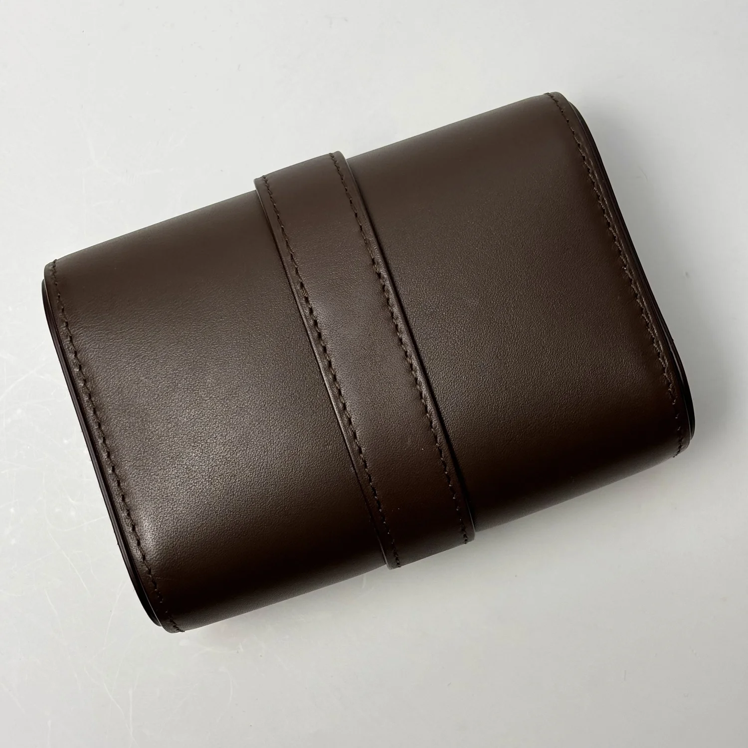 Rolex Calfskin Dual Watch Travel Pouch - Luxury Brown Leather Case