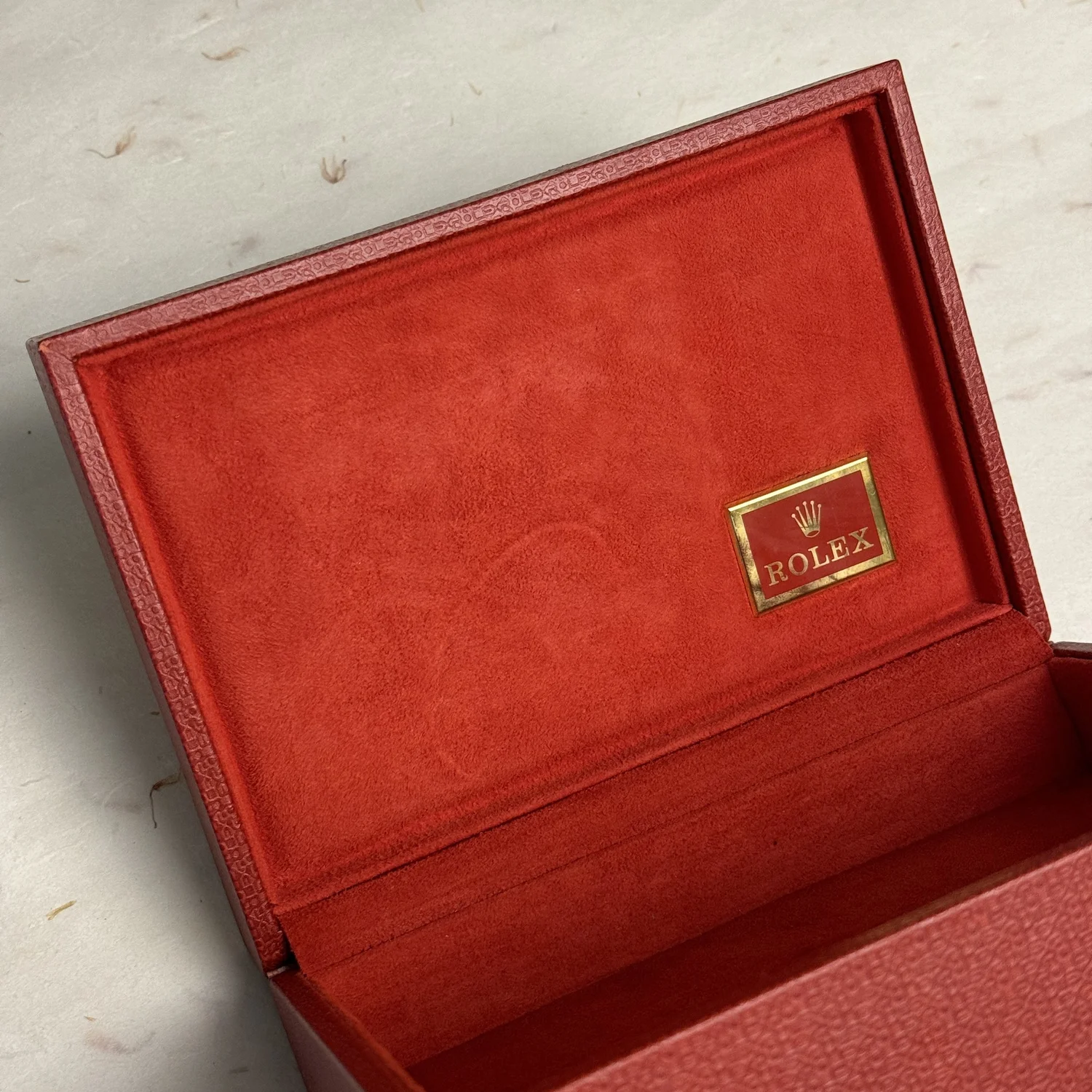 Rolex Vintage President Datejust red watch box 90s -2000s