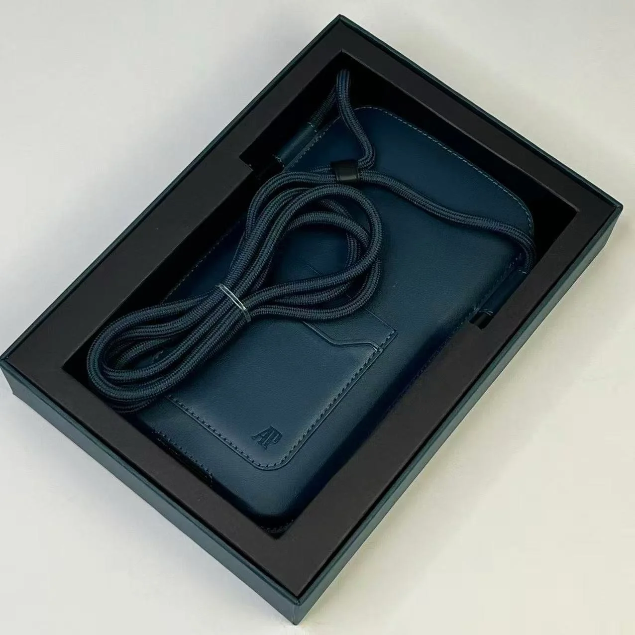 Audemars Piguet Bleu Nuit Leather Phone Pouch
