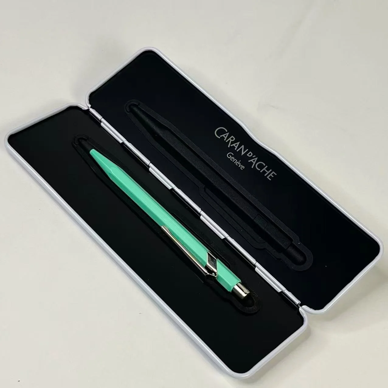 Audemars Piguet x Caran d’Ache Turquoise Resin Hexagonal Ballpoint Pen