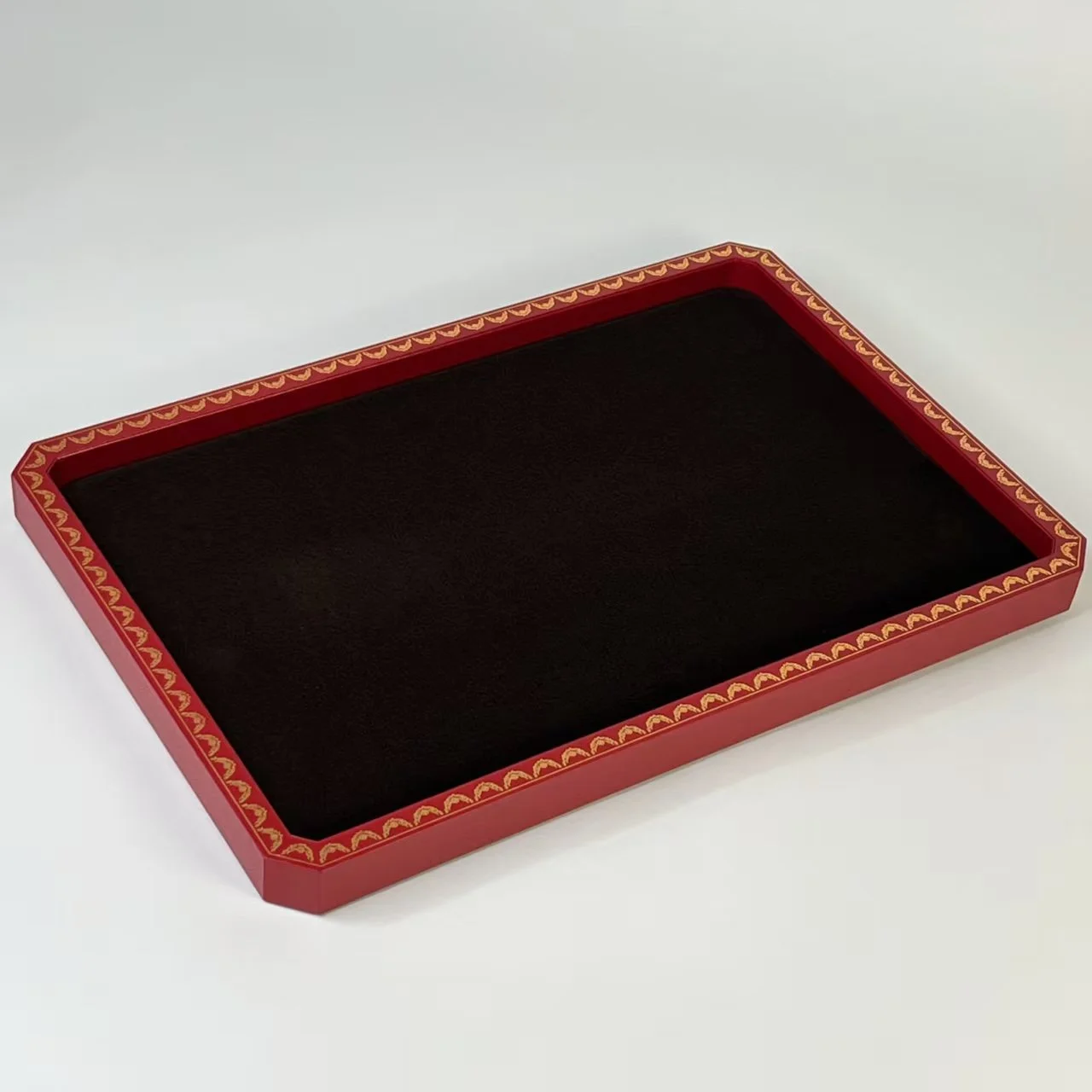 Cartier Red Velvet Display Tray by Gainerie 91 Large
