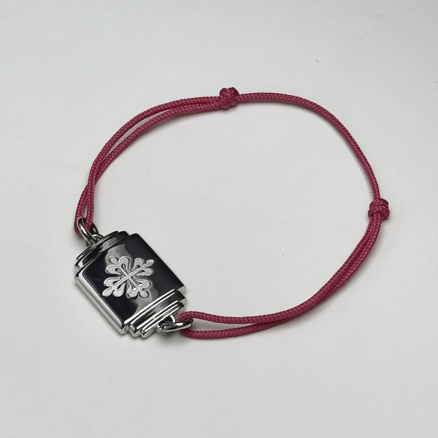 Patek Philippe Calatrava Sterling Silver Charm Bracelet – Pink