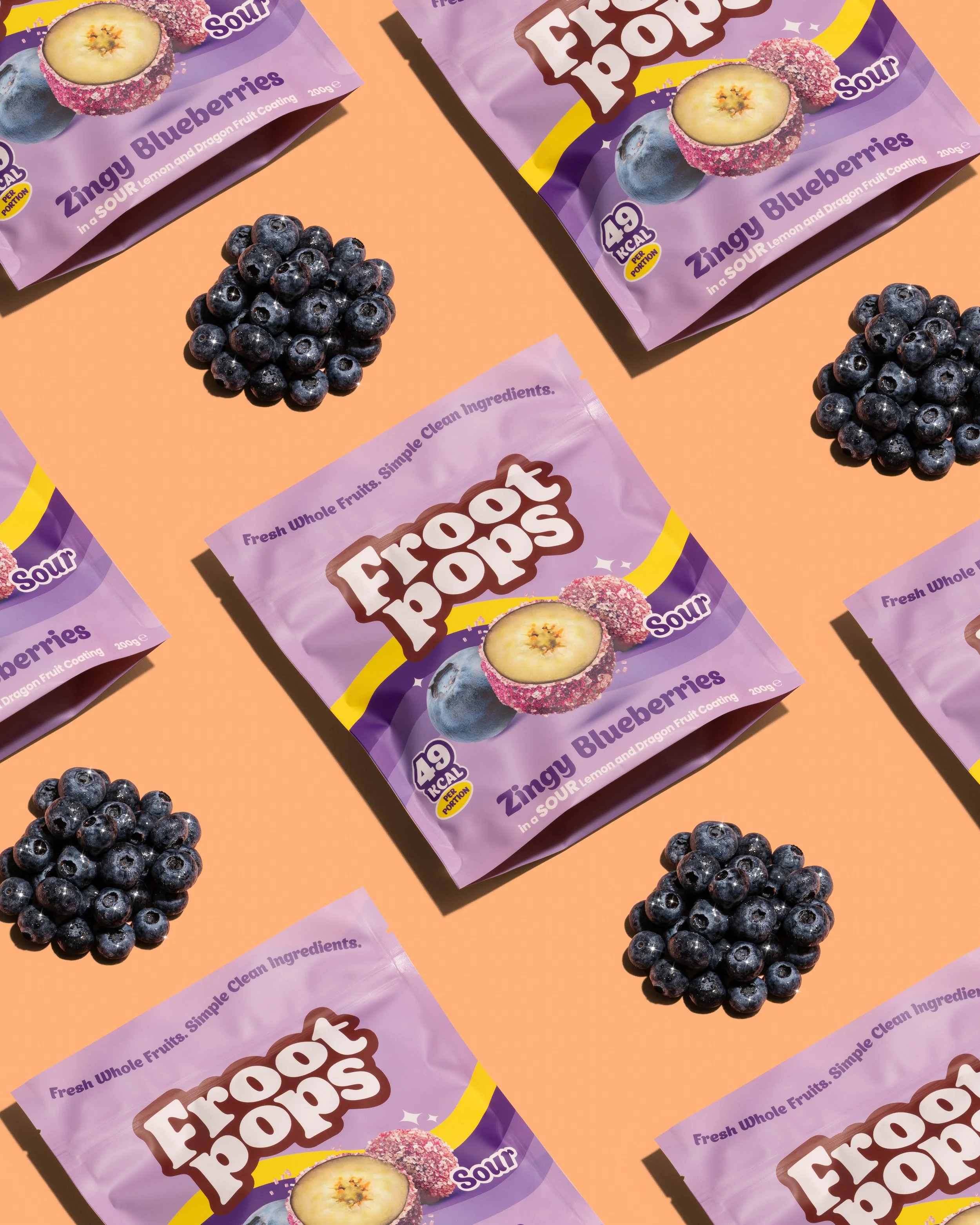 Froot Pops sour coated zingy blueberries