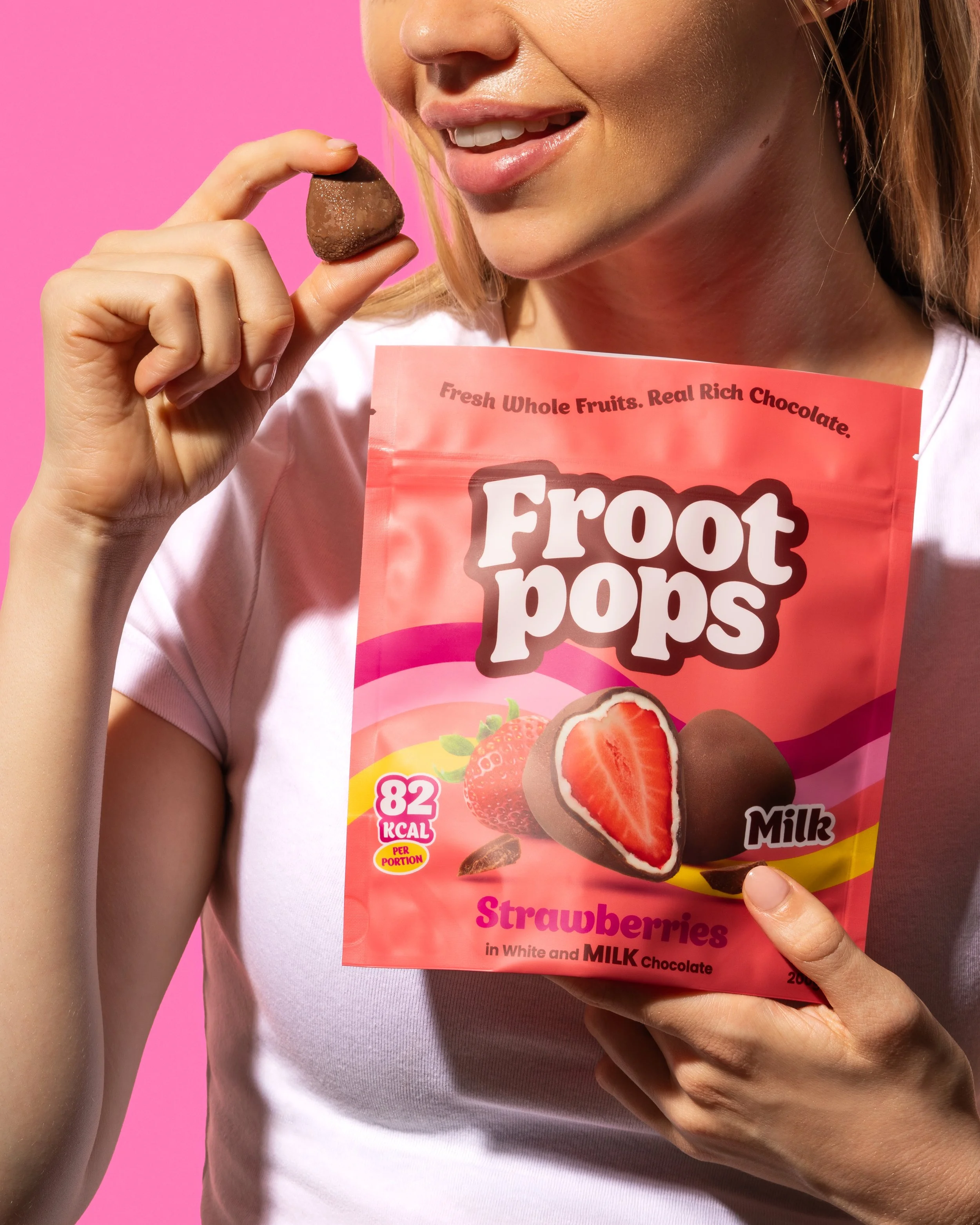 Froot Pops milk chocolate covered strawberries