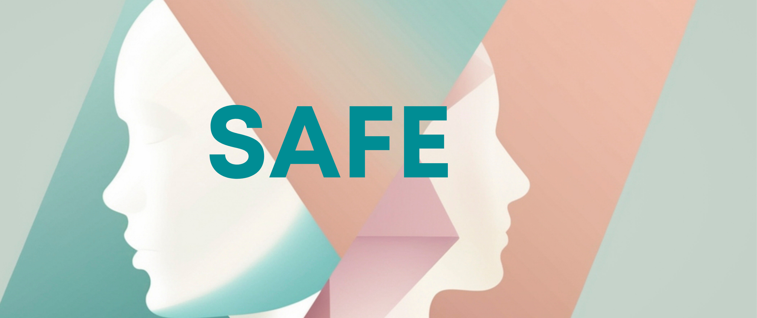 SAFE, twee mensen aan elkaar verbonden en zich veilig voelen