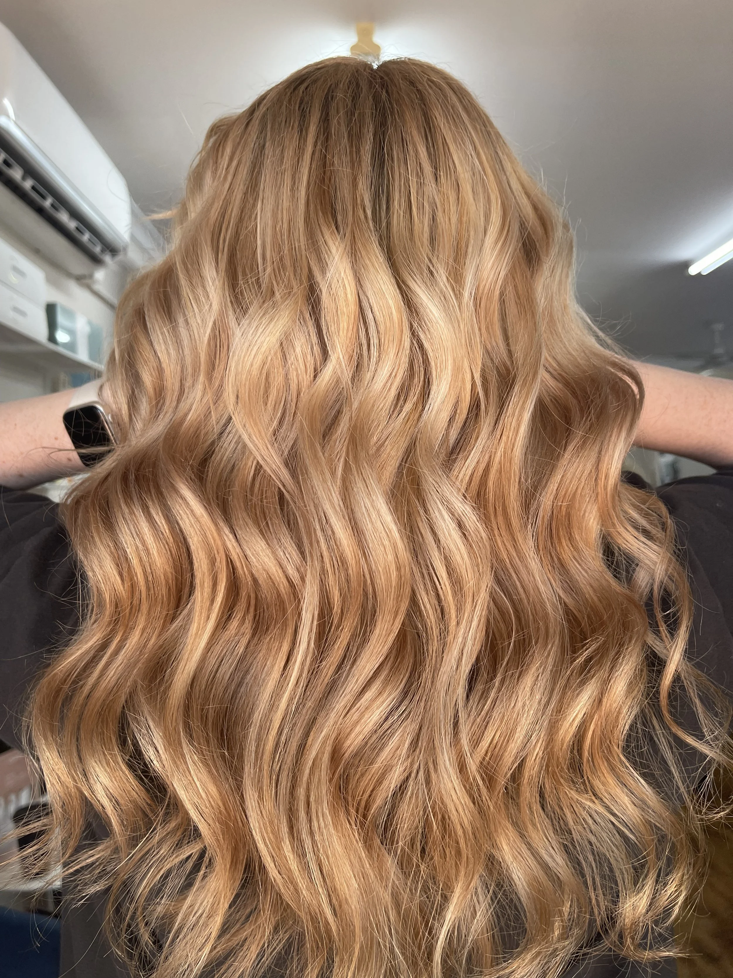 golden blonde Perth hair