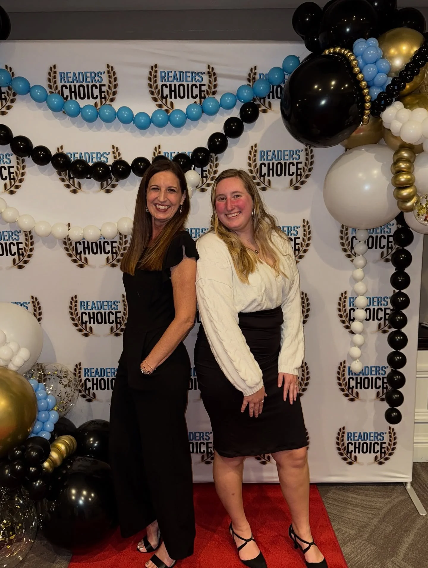 Lori &amp; Kaylee had the best time representing Day 1 at the first-ever Reader&rsquo;s Choice Celebration at the stunning La Vetta! It was such an honor to be recognized alongside so many amazing local business owners and teams! #day1weddingcoordina