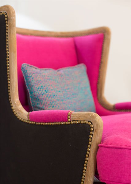 bright-pink-studded-armchair-tunbridge-wells