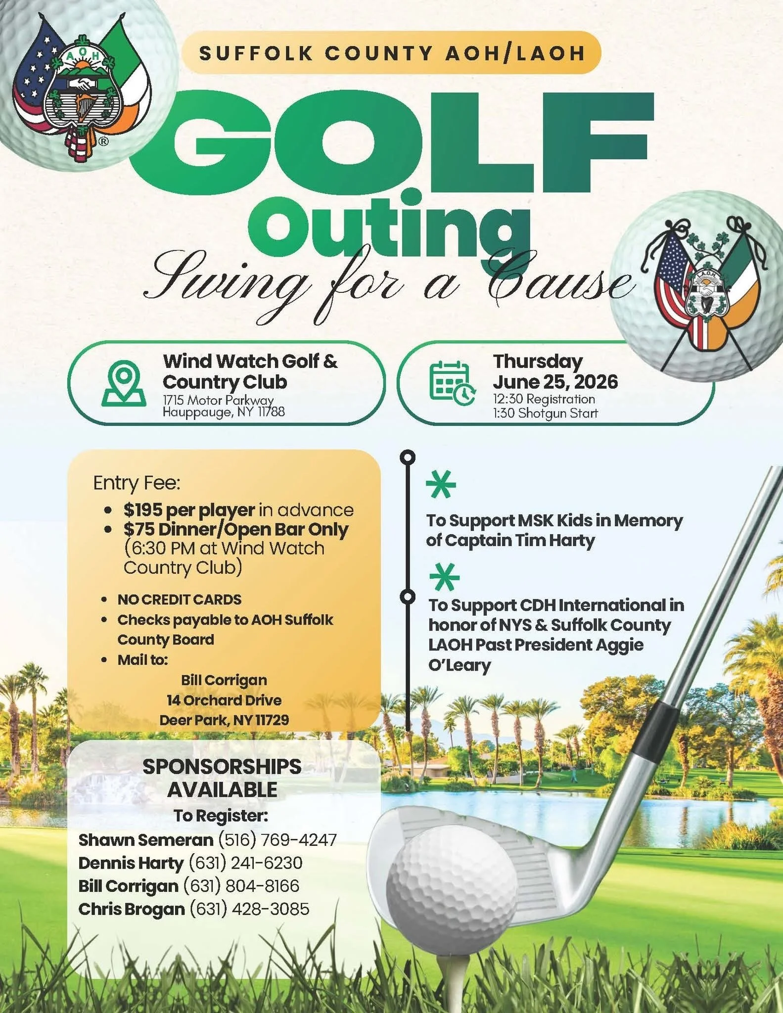 AOH/LAOH "Swing for a Cause" Golf Outing