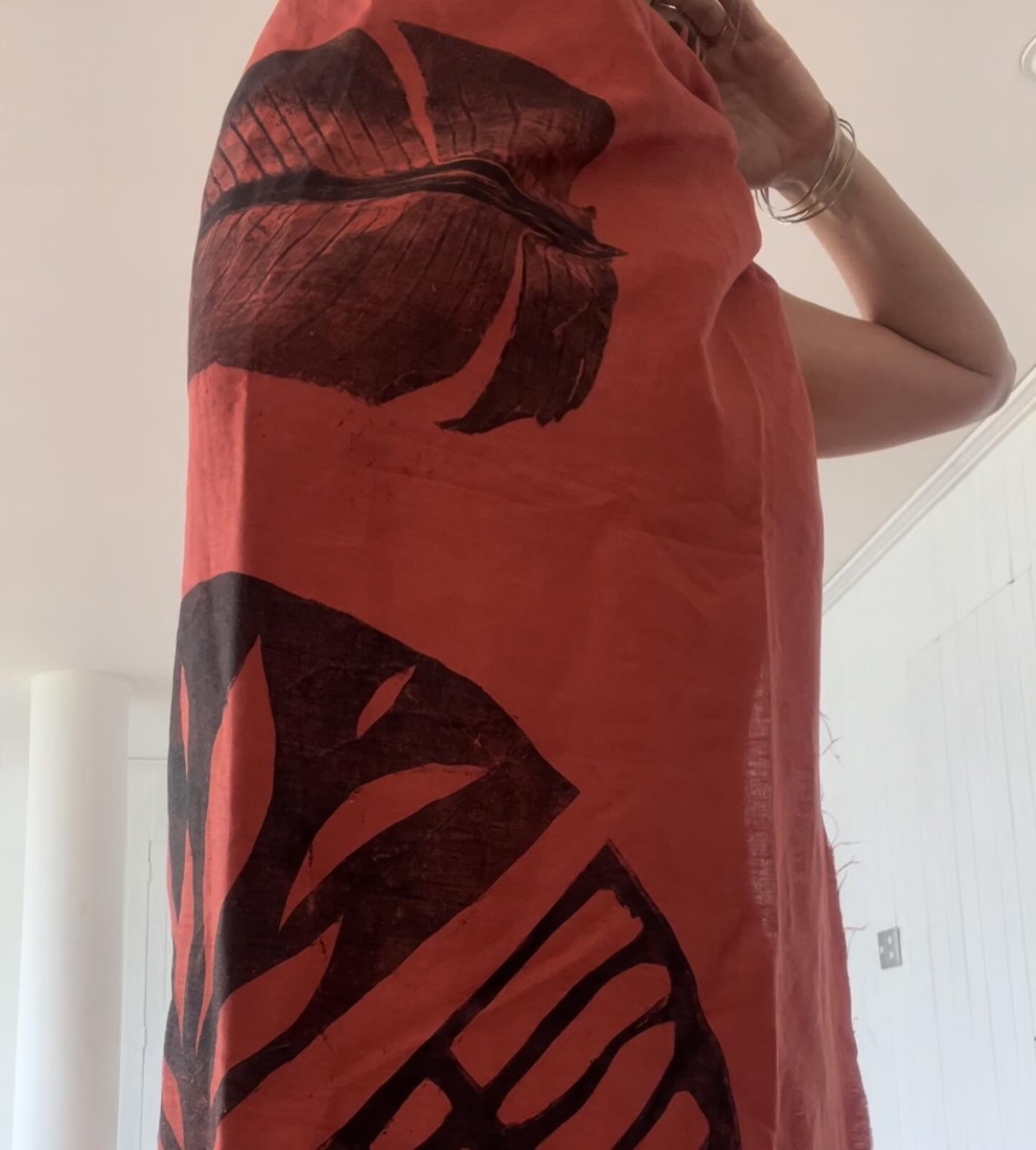 Some prints and designs in blood red and fire elemental prints #sustainablefashion #slowdesign #madeinmexico