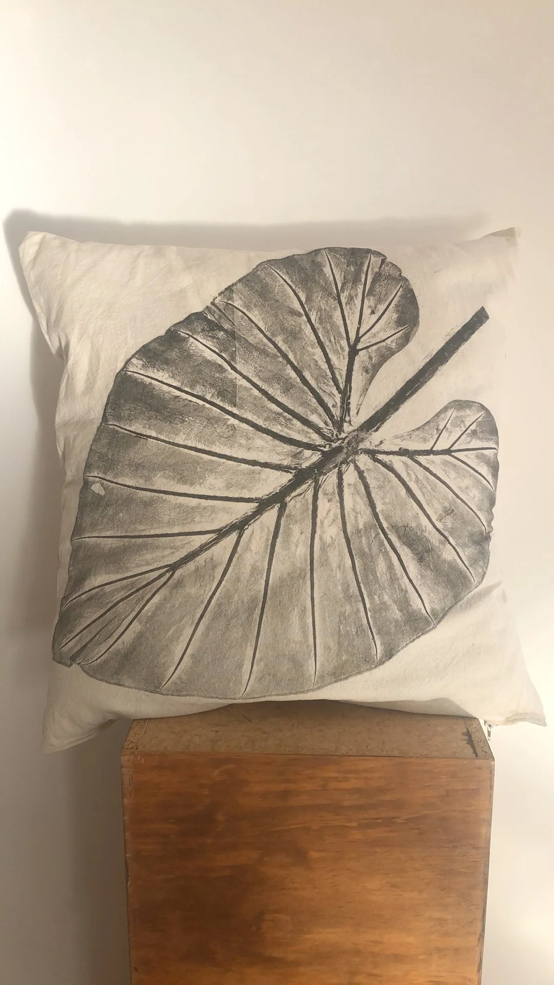 Leaf Print Cushion