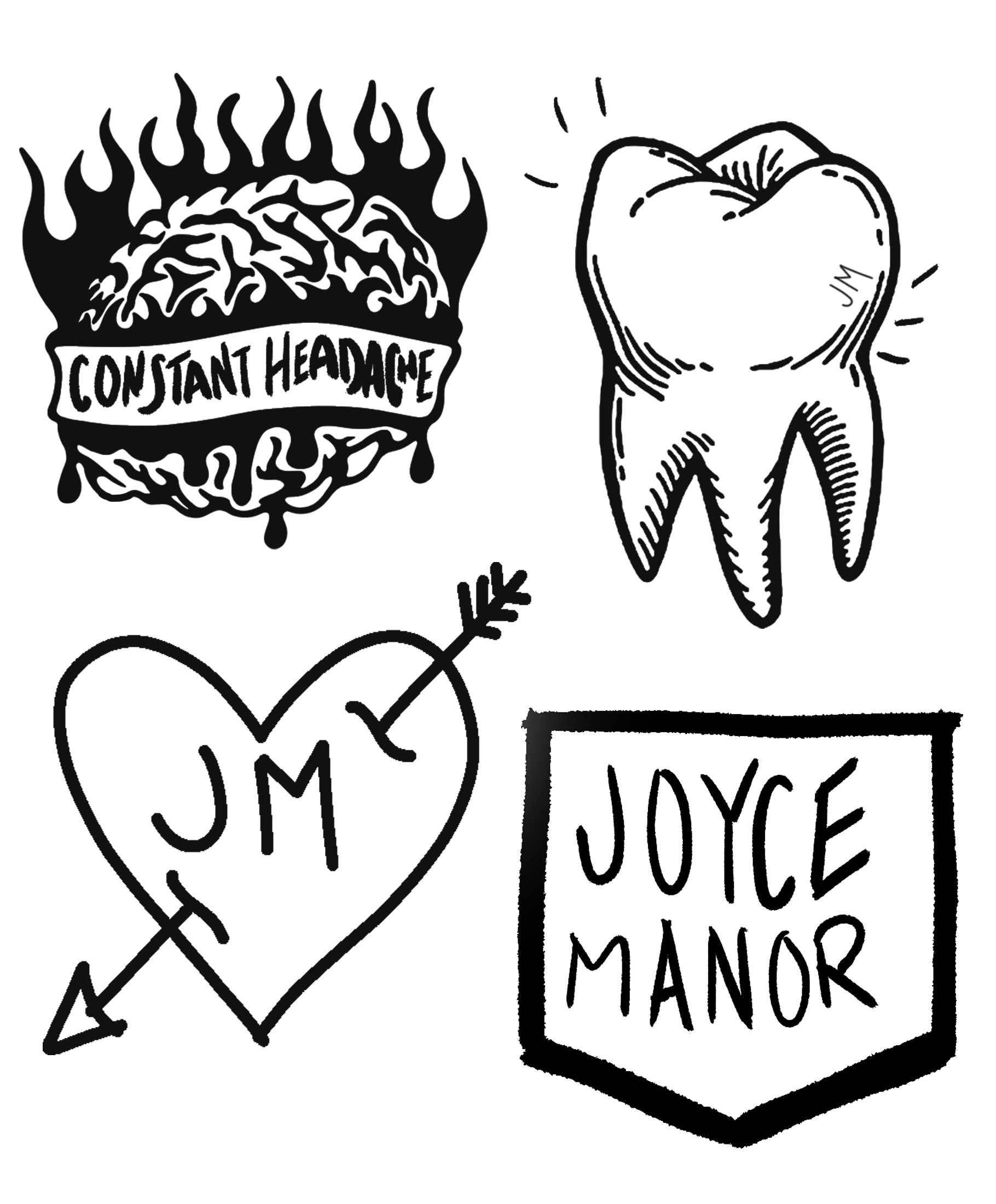 joyce manor sticker set.png