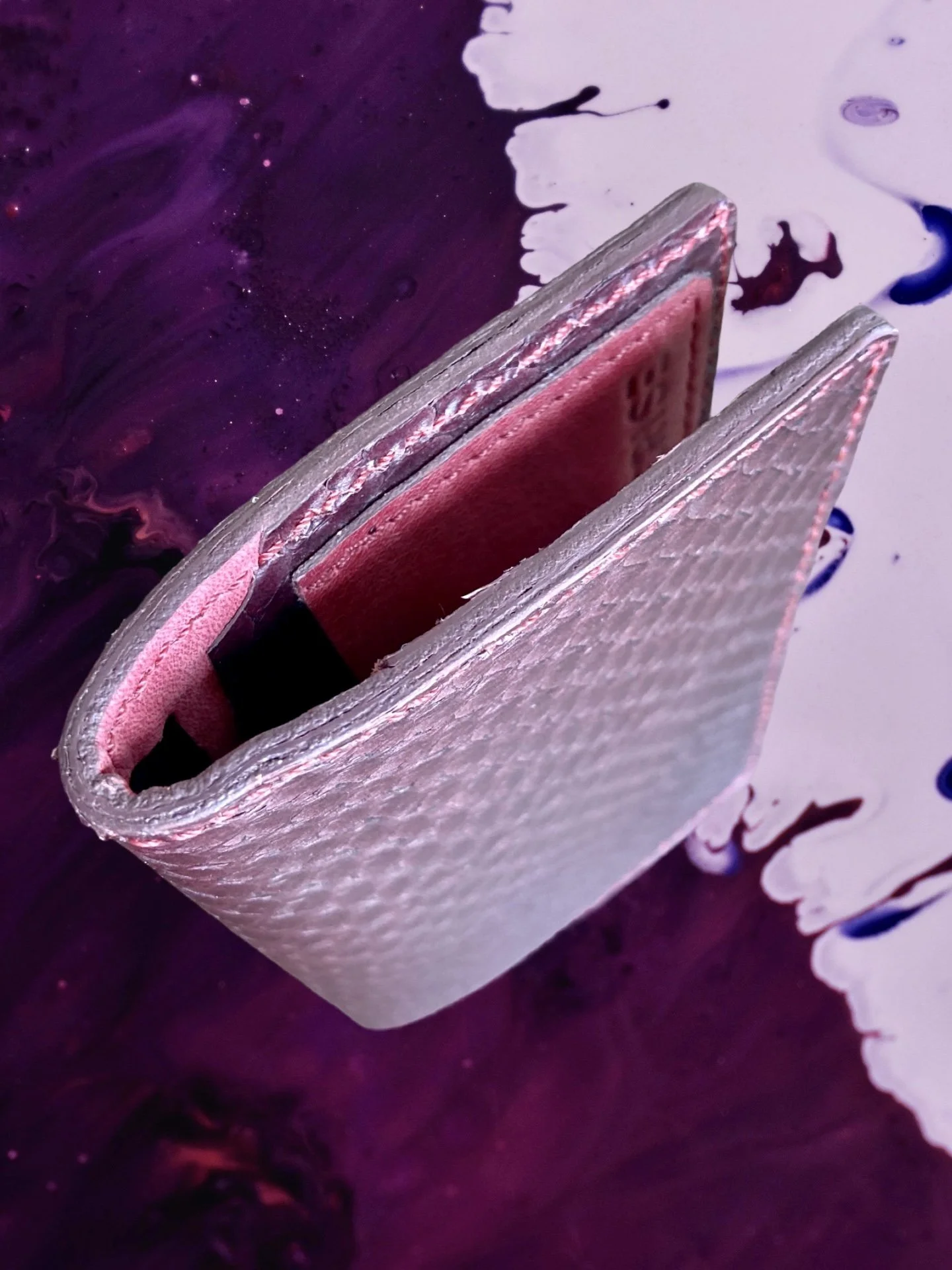 Cuir Marin Maroquinerie Cuir De Poisson Étui Éco-Responsable En