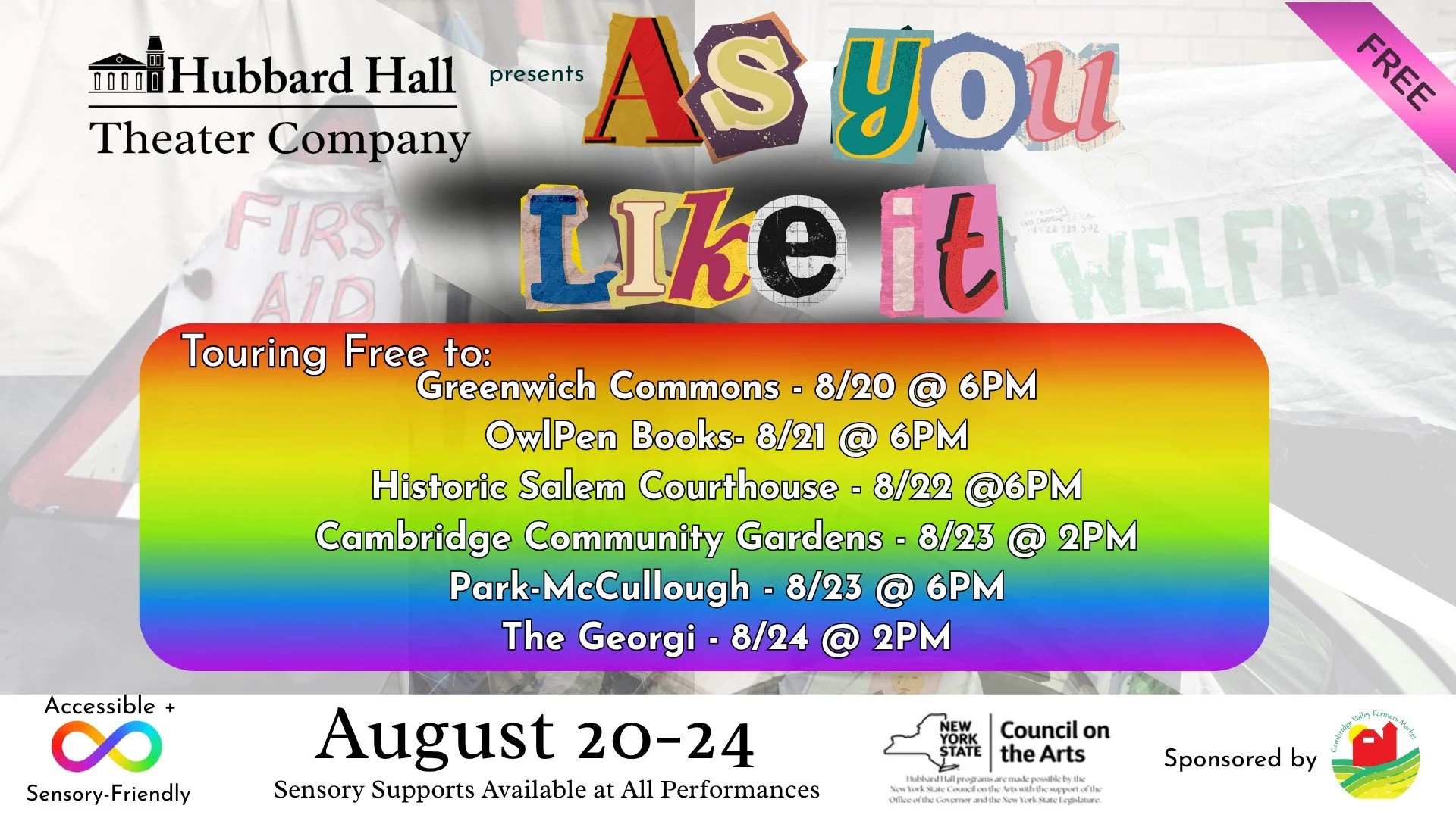 Shakespeare on the Lawn: Live! Presented by Hubbard Hall