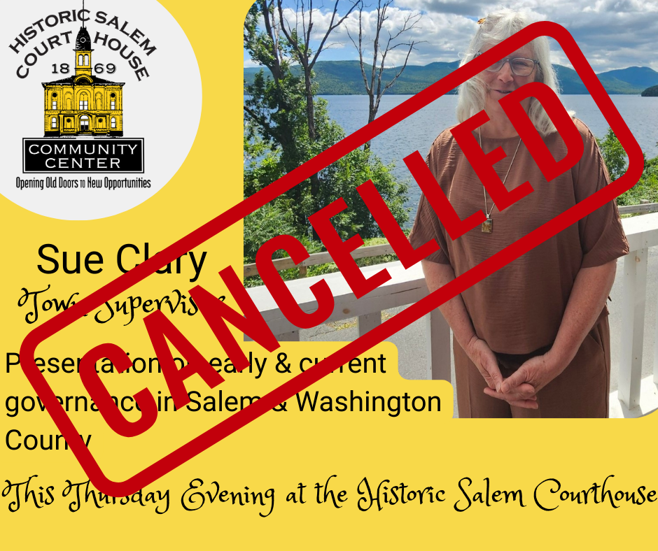 CANCELLED: Speaker Series-250th Anniversary: Sue Clary