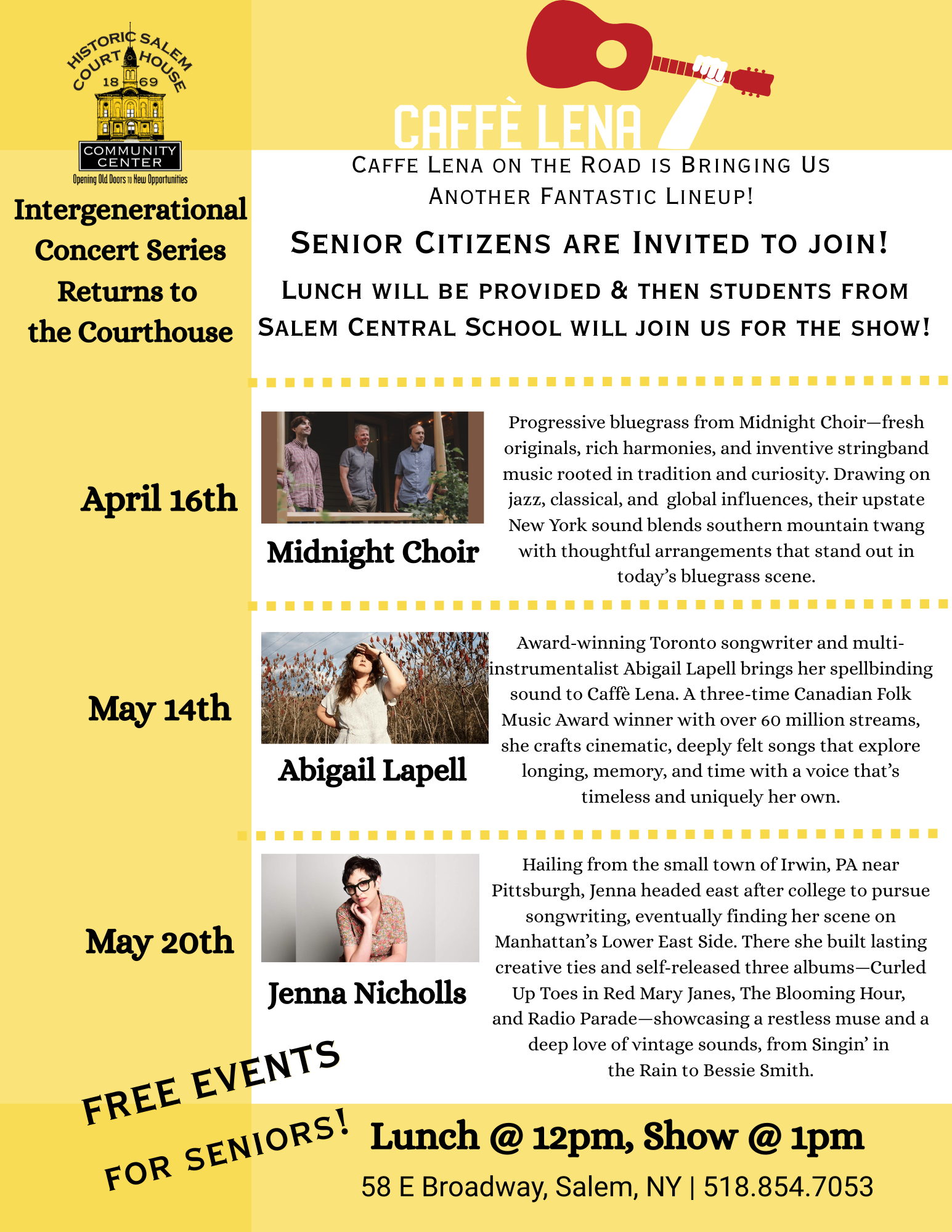 Intergenerational Concert Series: Abigail Lapell