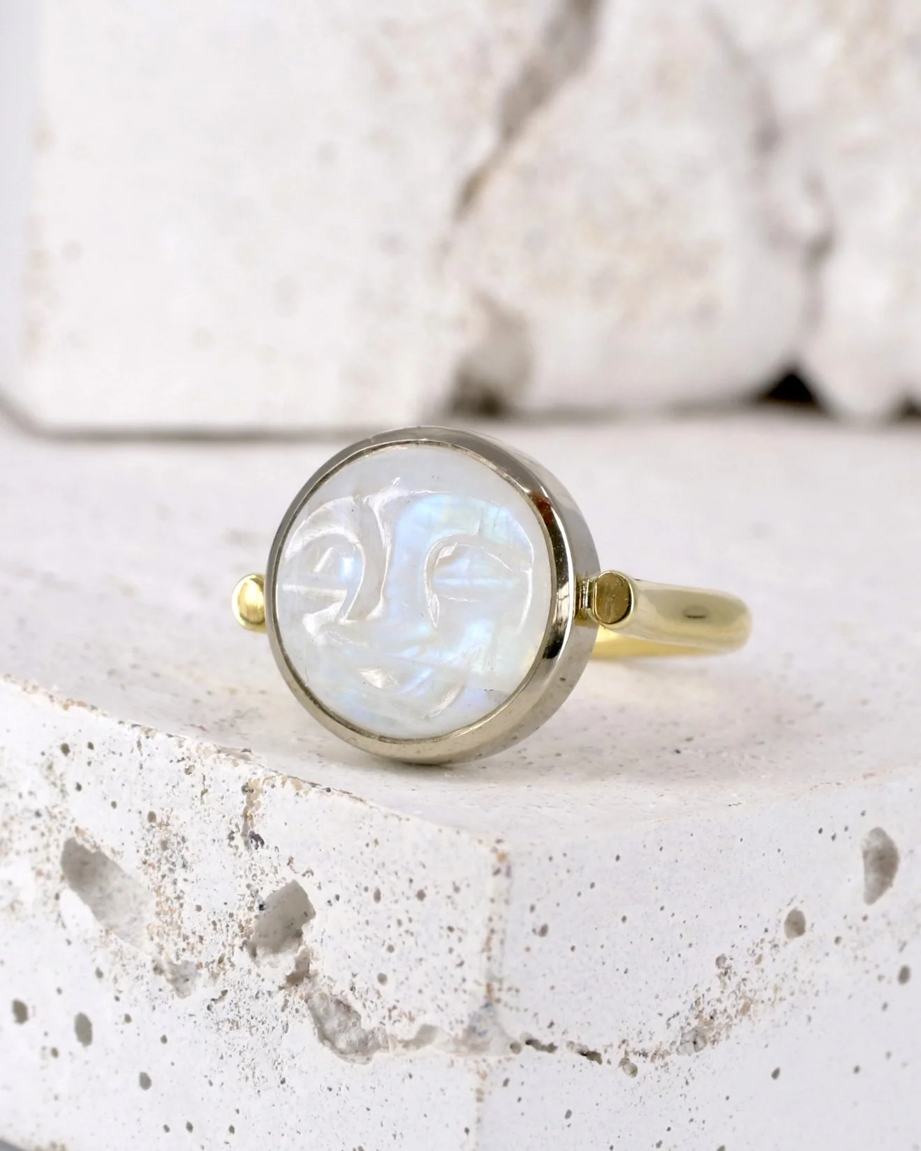 Rainbow moonstone carved face ring 2.jpg