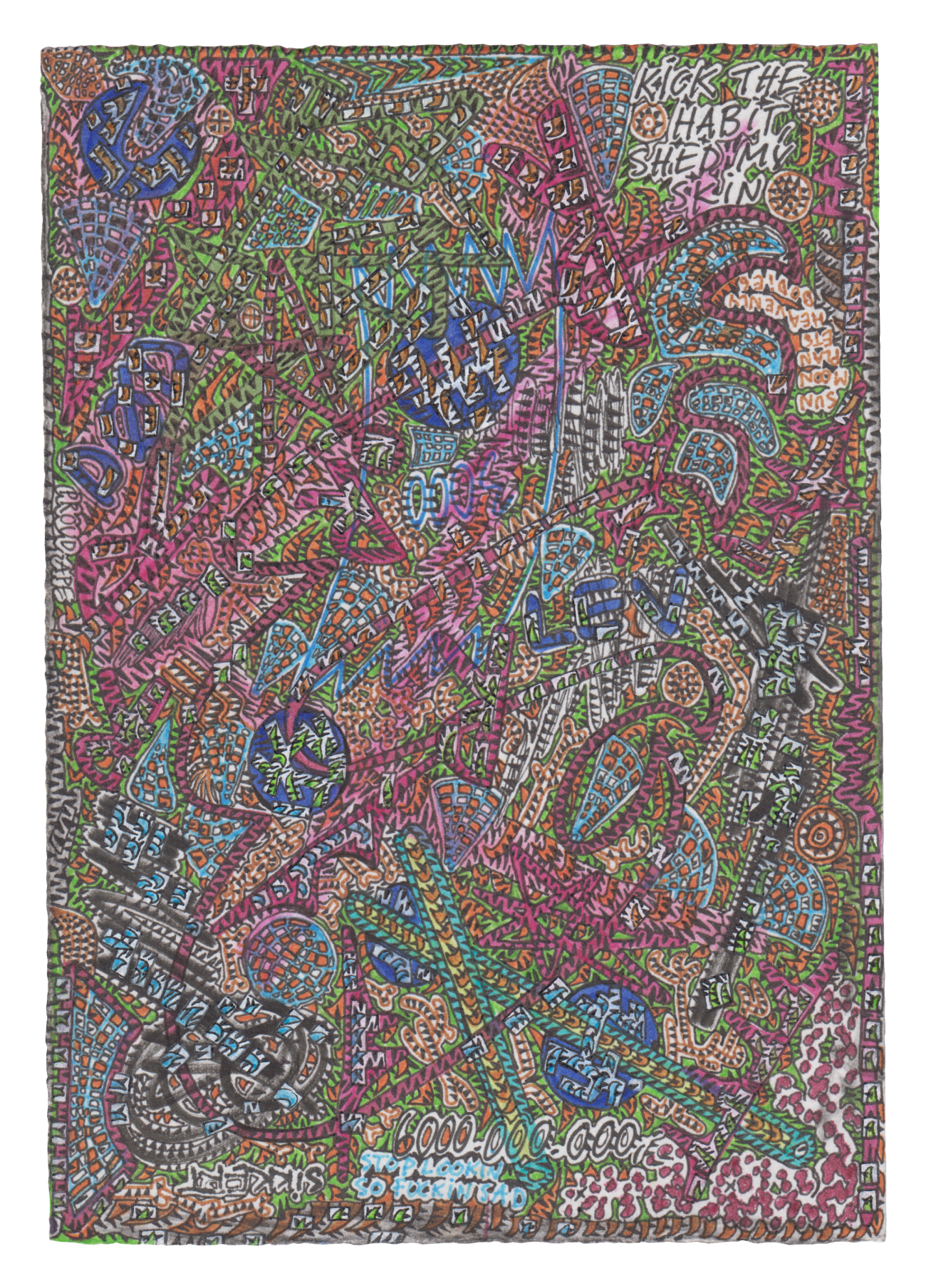  
JANUS II — BACK 
Pigment ink and acrylic on acid-free paper, 10.5 × 14.8 cm 
2025 — 7000 NOK
 
