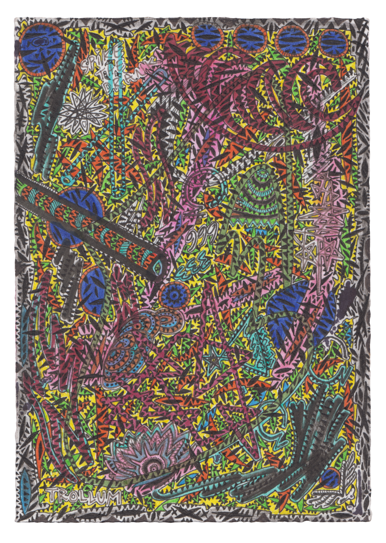  
JANUS IV — BACK 
Pigment ink and acrylic on acid-free paper, 10.5 × 14.8 cm 
2025 — 7000 NOK
 
