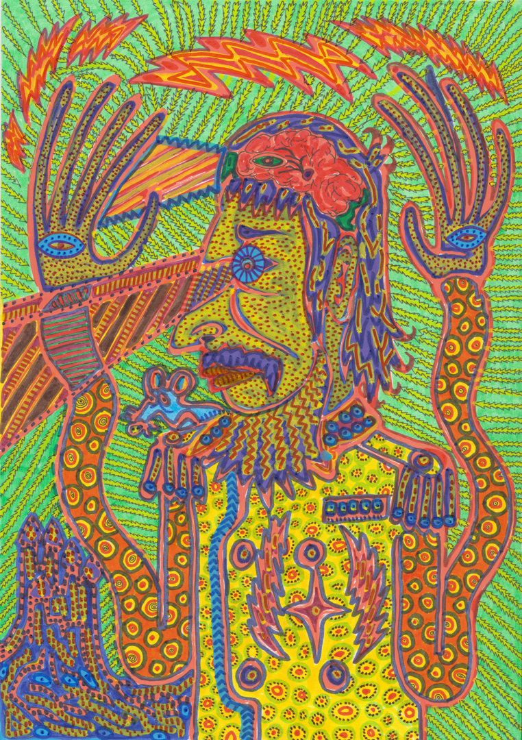  EMERGENCE 7  
Acrylic and pigment ink pens on acid-free paper, A4 
7000 NOK 