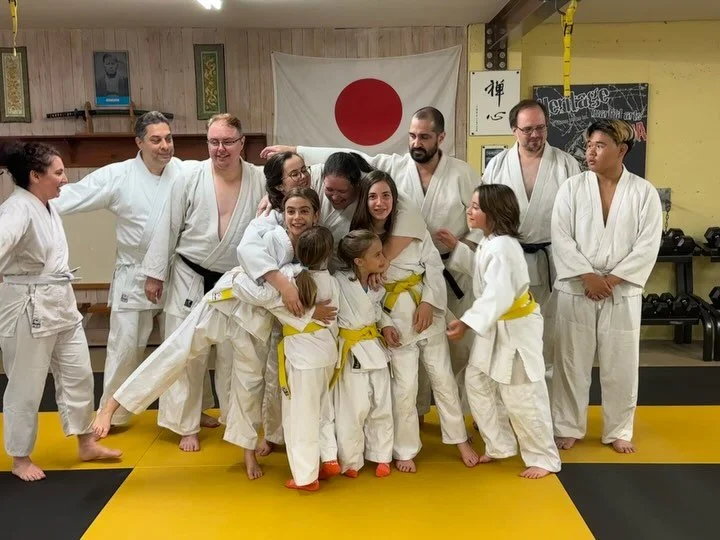 Aikido family ❤️ Thank you to Sensei Re and Sensei Fred for joining us last night all the way from Ottawa!