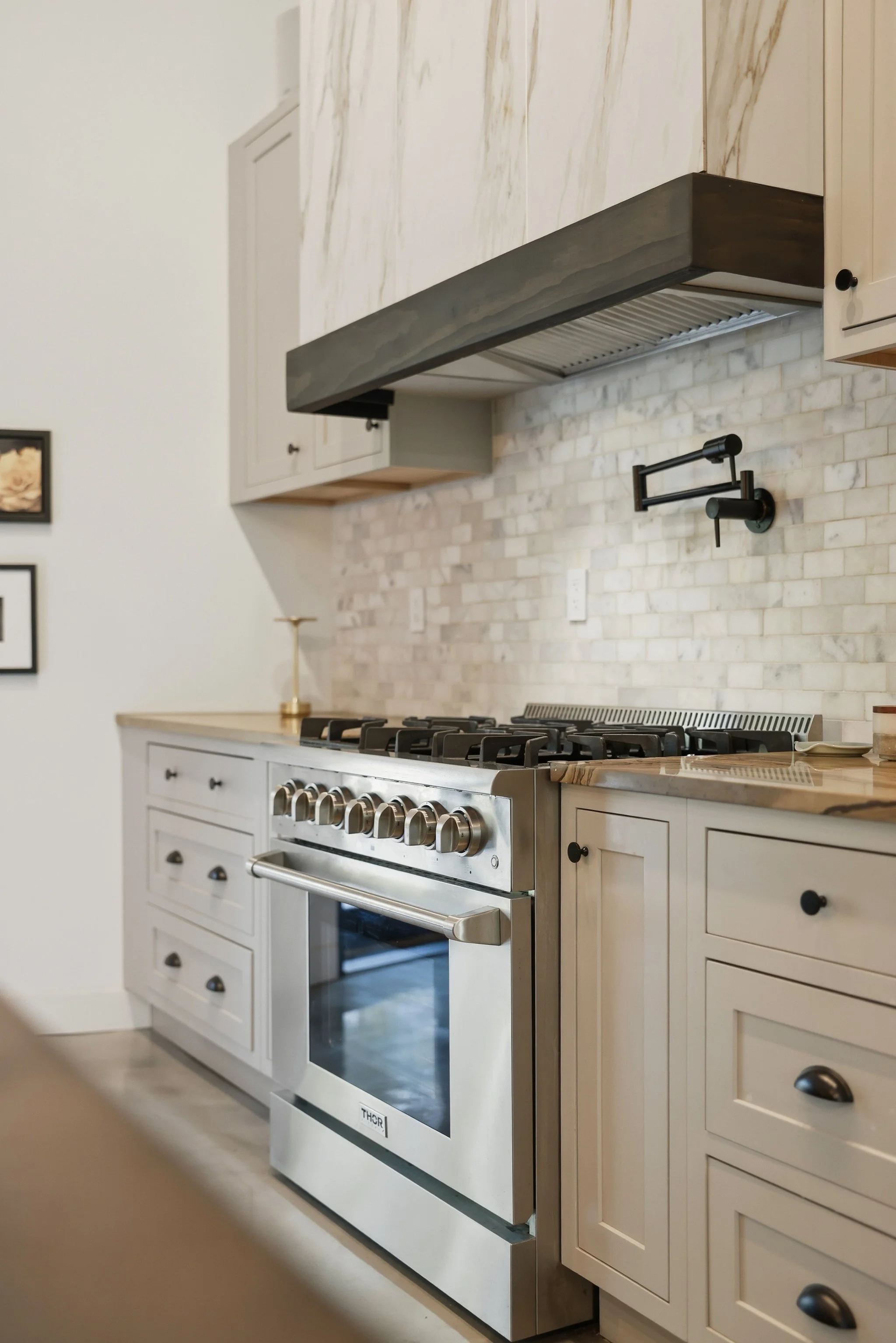 Thor professional-style 6-burner gas range with pot filler, for those who love to cook