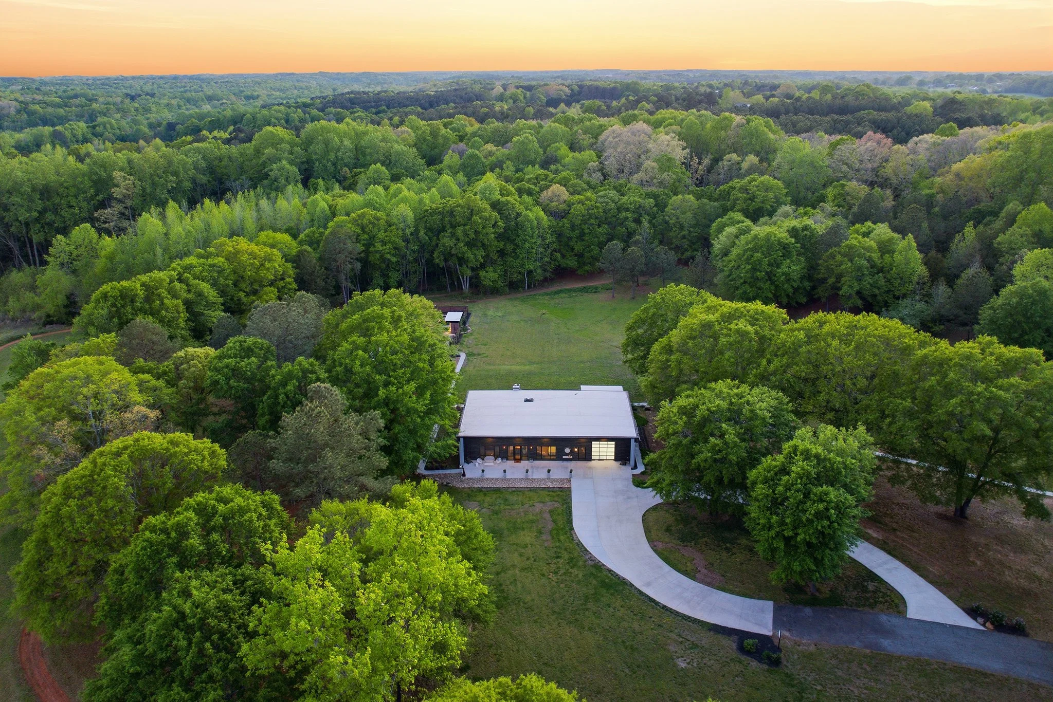 Residence & Circular Driveway