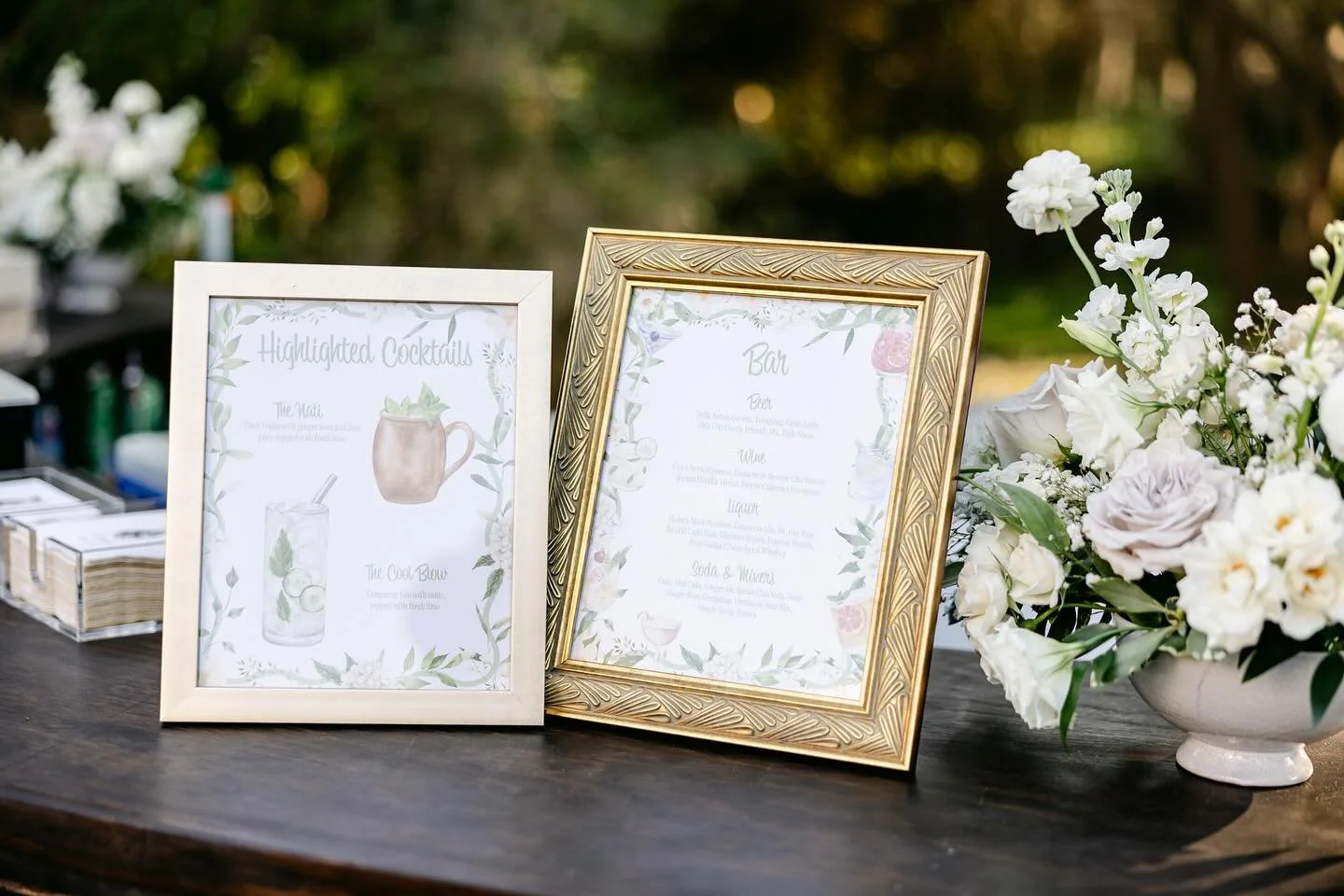 Signature cocktails deserve signature signage! 
From bar signs to custom cocktail napkins, we love curating your wedding style through every last detail.
.
.
.
.
.
.
#WeddingInvitations #WeddingStationery #CustomInvitations #BespokeStationery #Weddi